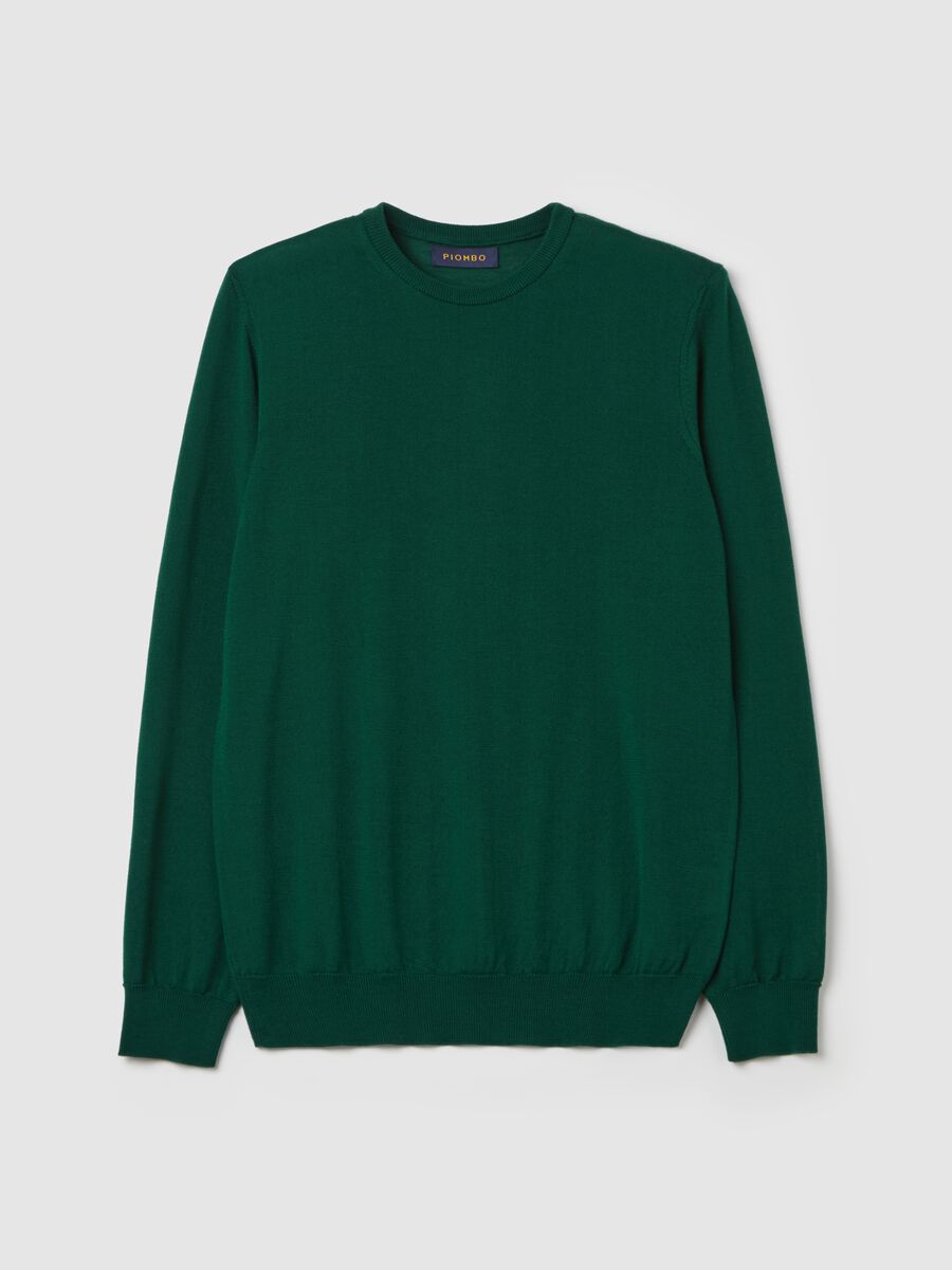 Merino wool pullover with round neck_4