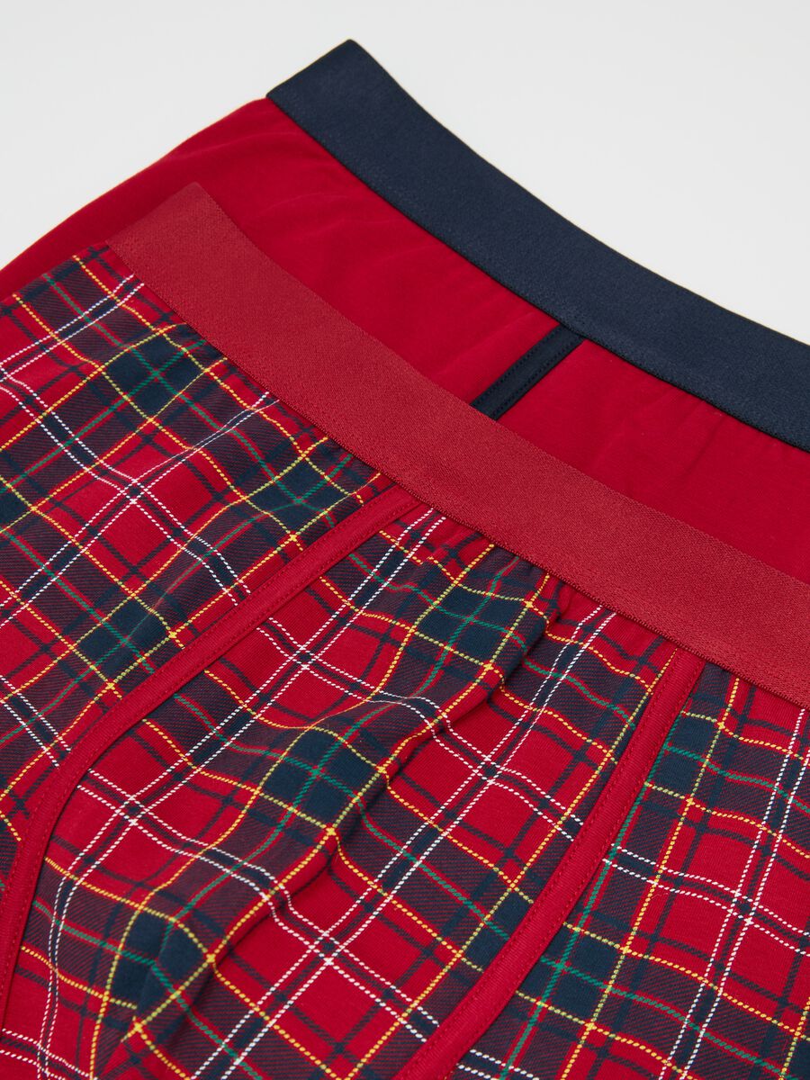 Bipack boxer in cotone bio fantasia tartan_1