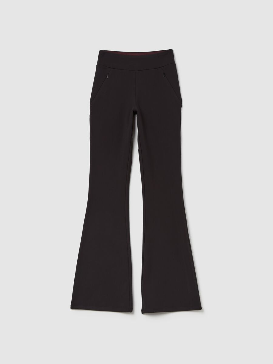 Flare-fit thermal trousers_4