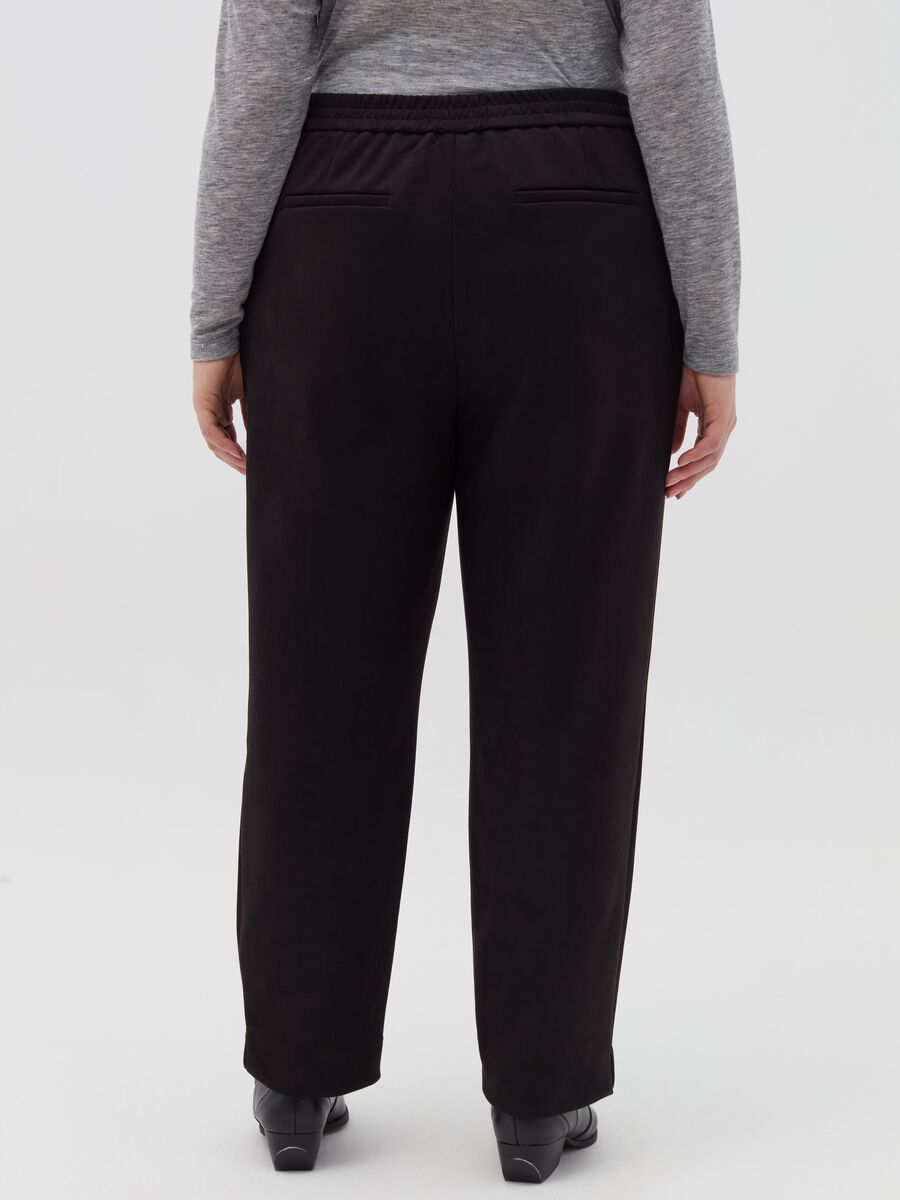 Curvy joggers with raised stitching_3