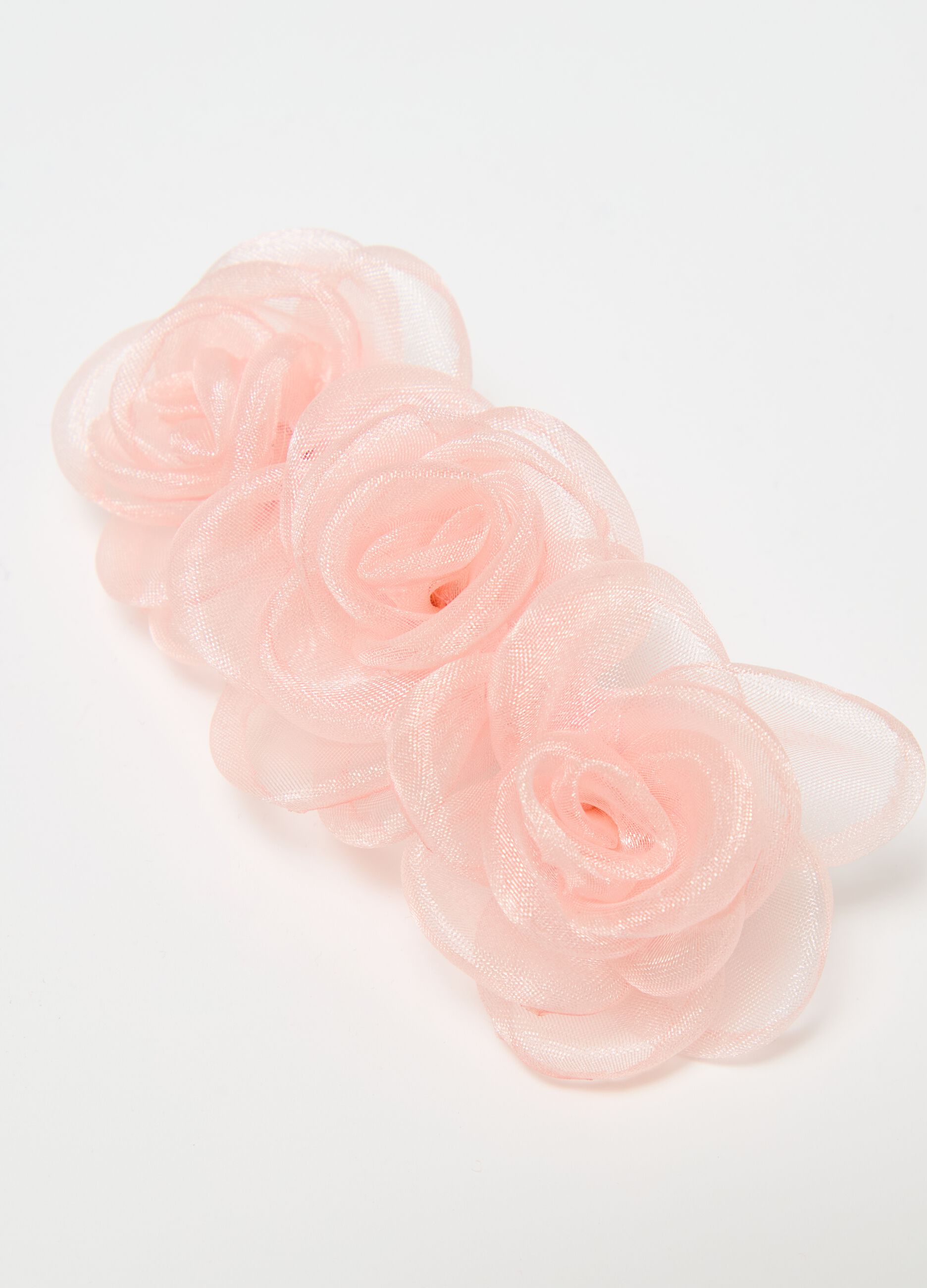 Hair clip with flowers