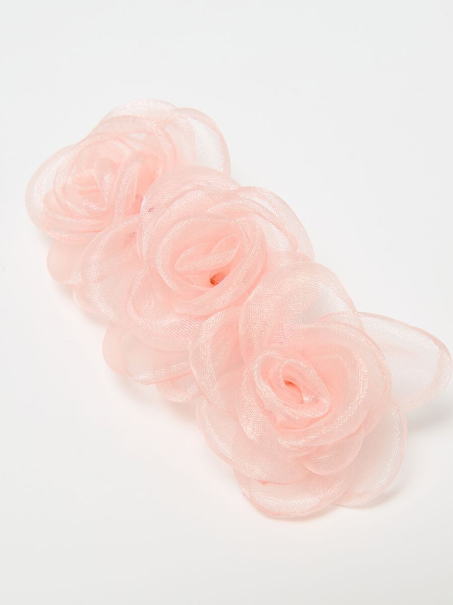 Hair clip with flowers_2