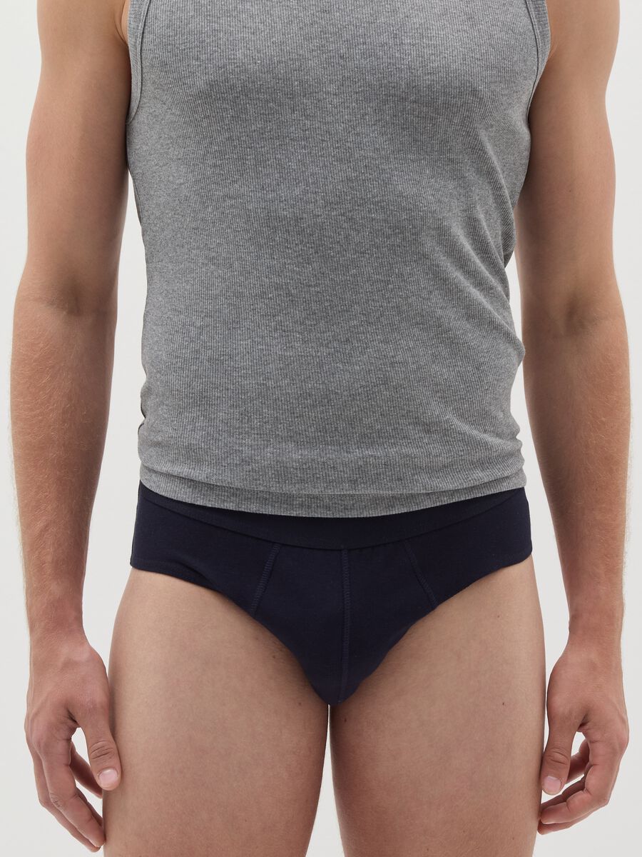 Three-pack briefs with external elastic_1