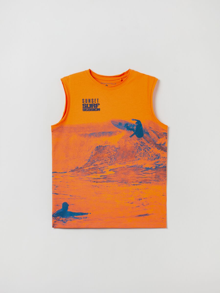 Camiseta de tirantes con estampado surf Grand&Hills_0