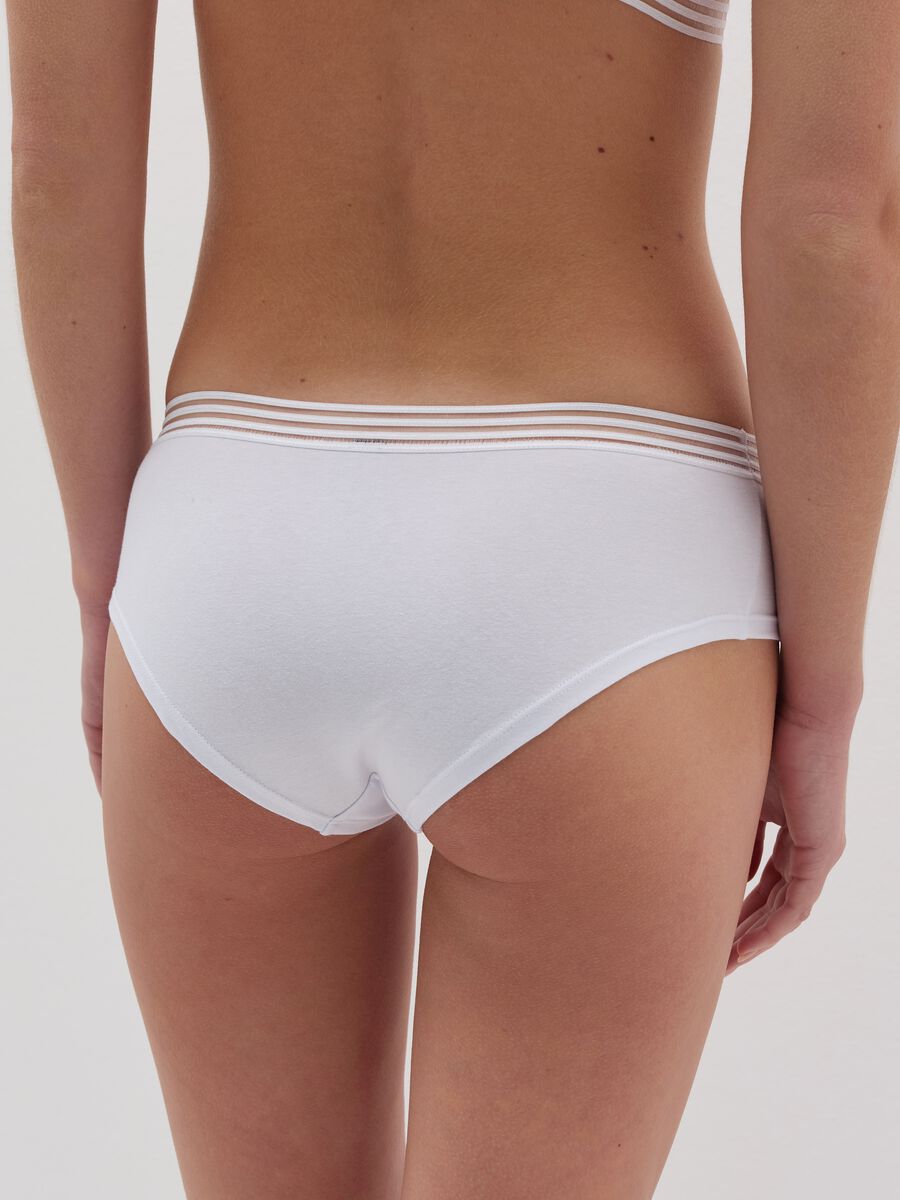 Two-pack French knickers with striped trim_3