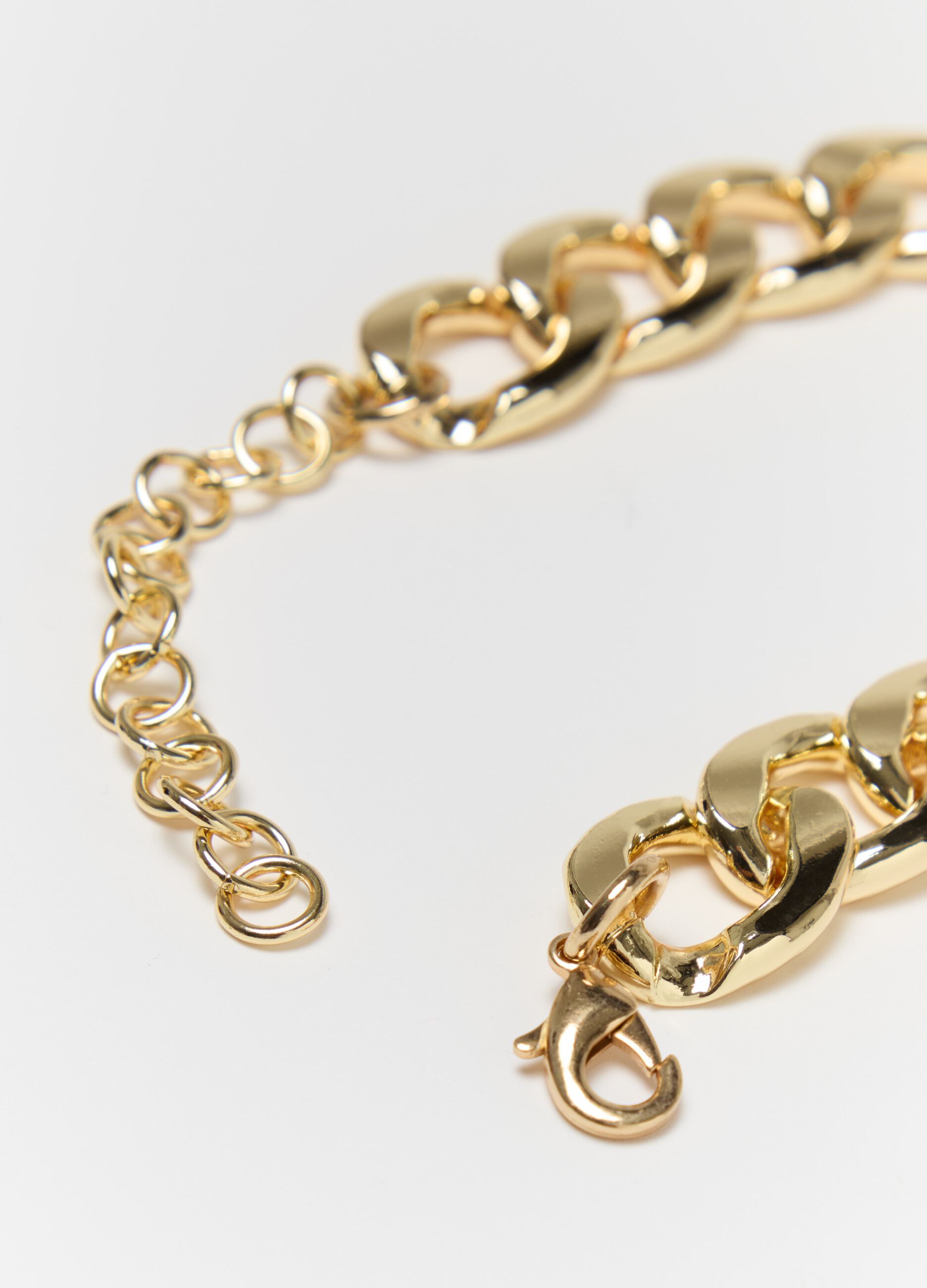 Chunky flat chain necklace