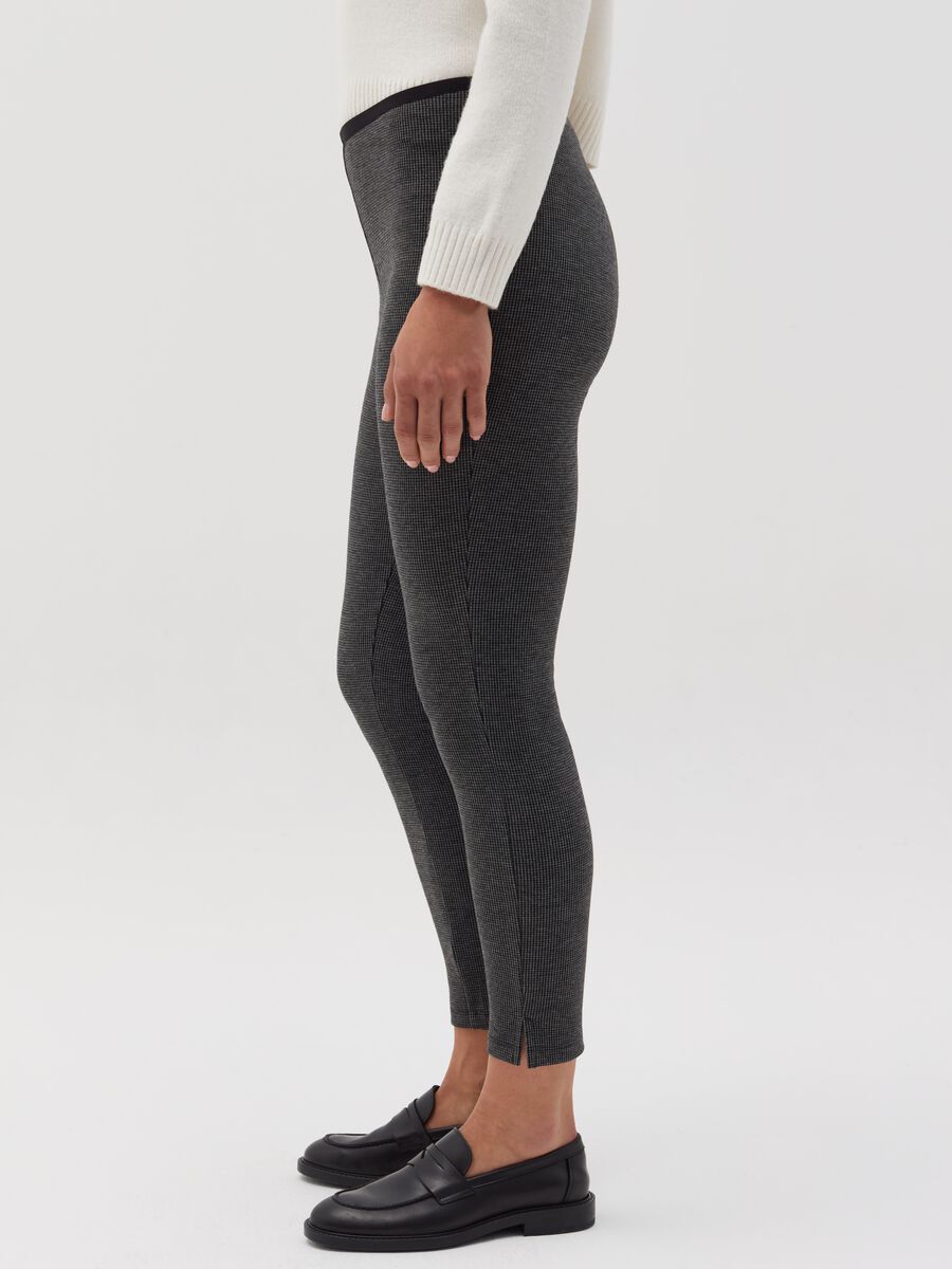 Stretch leggings with splits_2