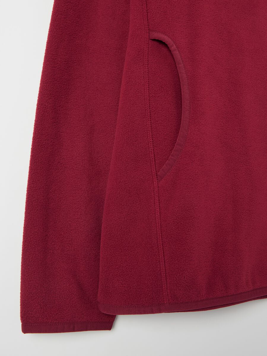 Fleece full-zip sweatshirt with high neck_5