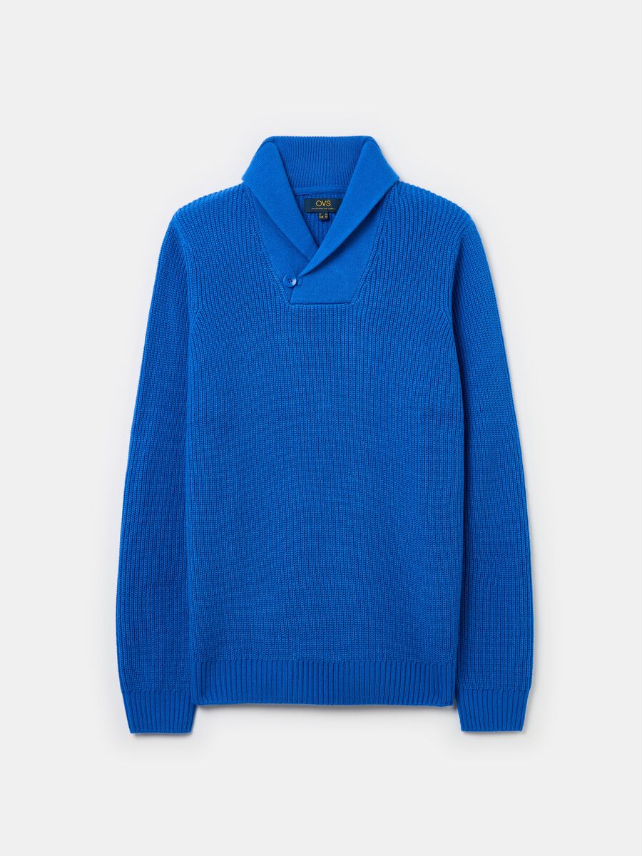 Pullover with shawl neck_4