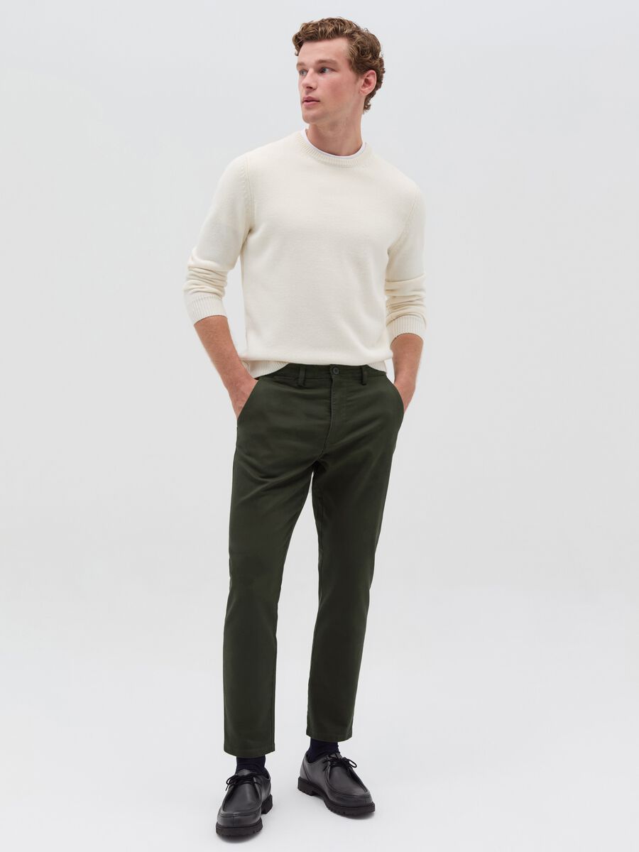 Stretch cotton chinos_0