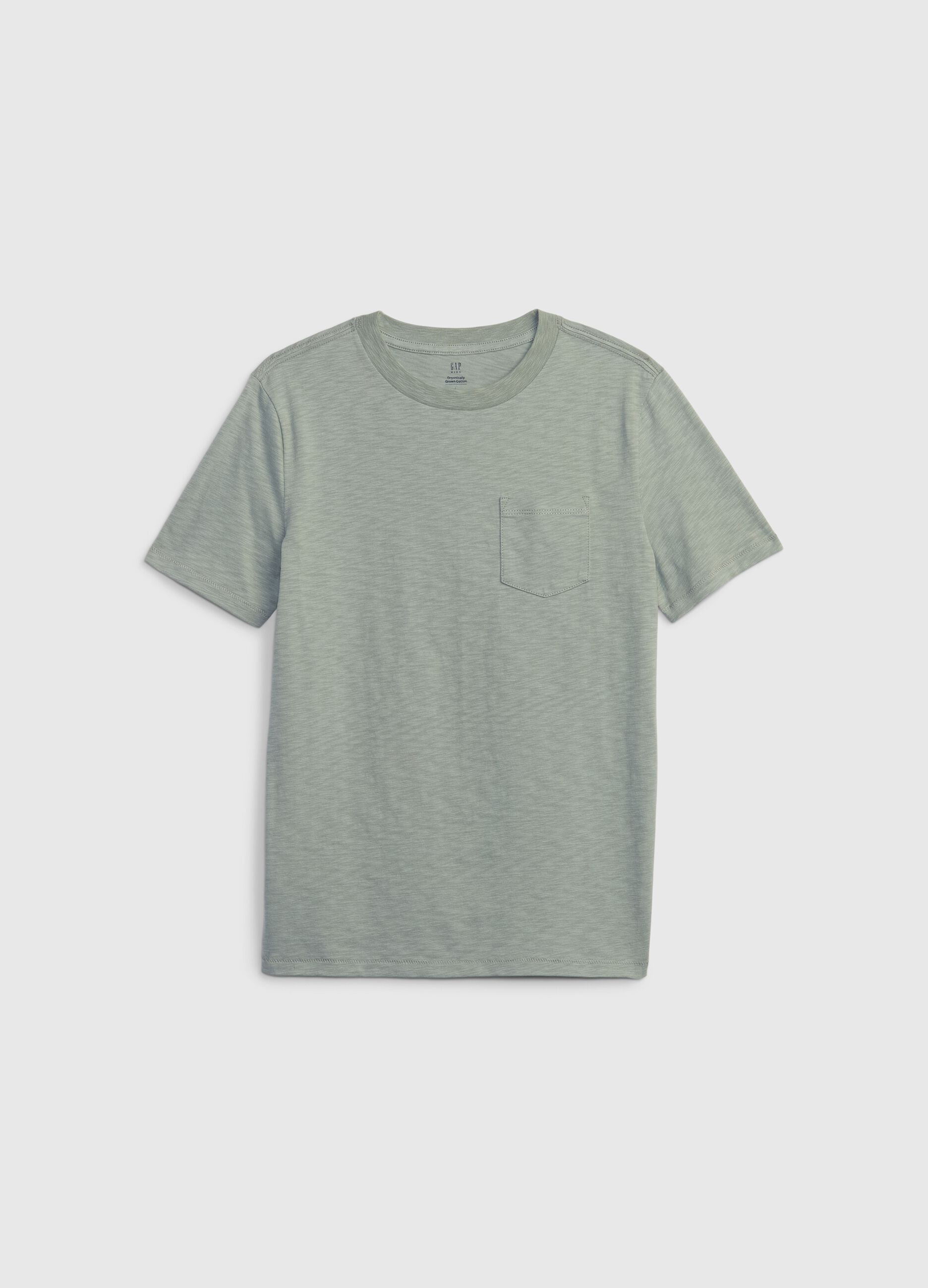 Warehouse Slub Cotton T-Shirt - White w/ Pocket