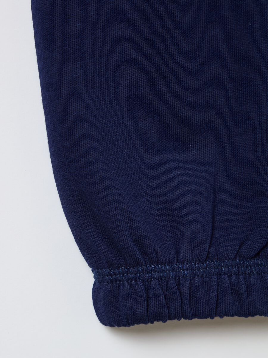 Fleece joggers with elasticated edging_6