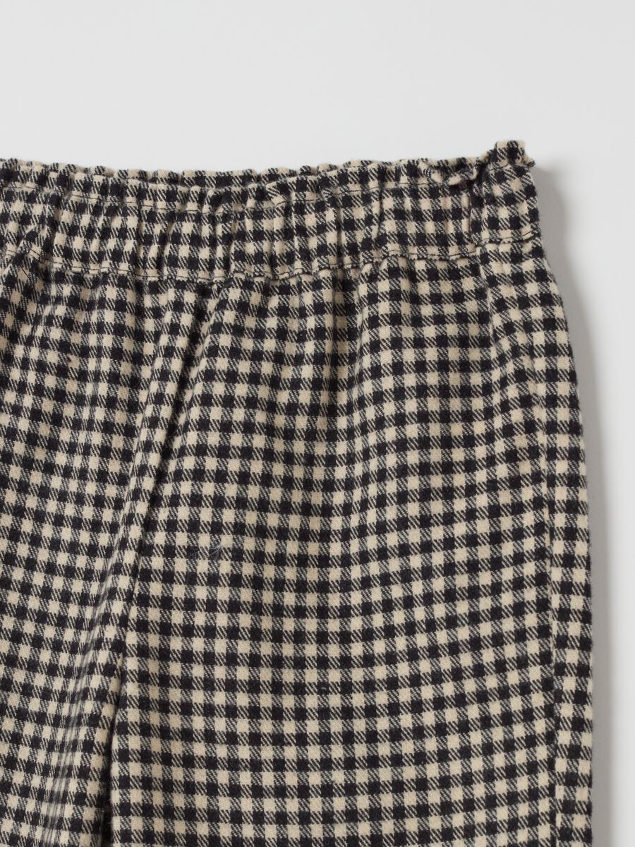 Wide-leg check trousers_2