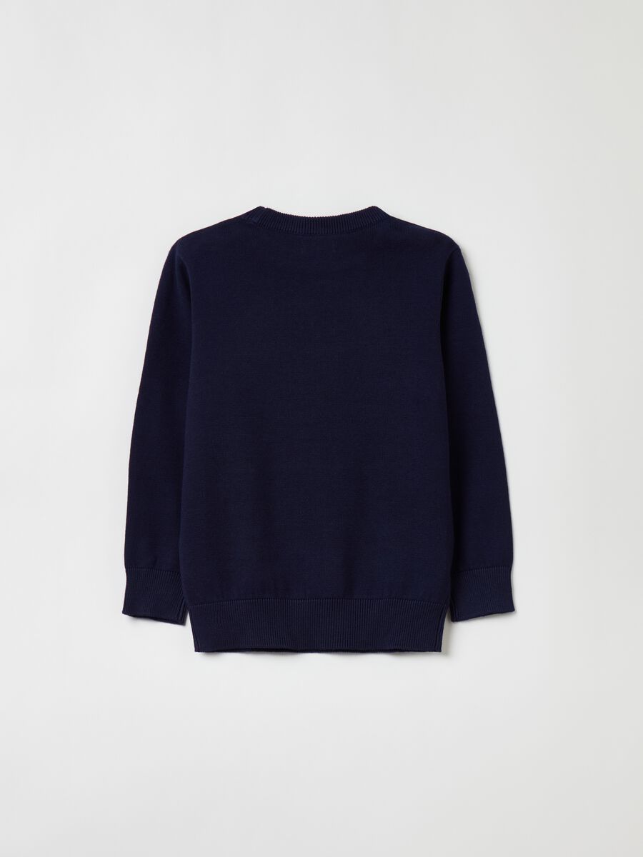 Cotton pullover with round neck_1