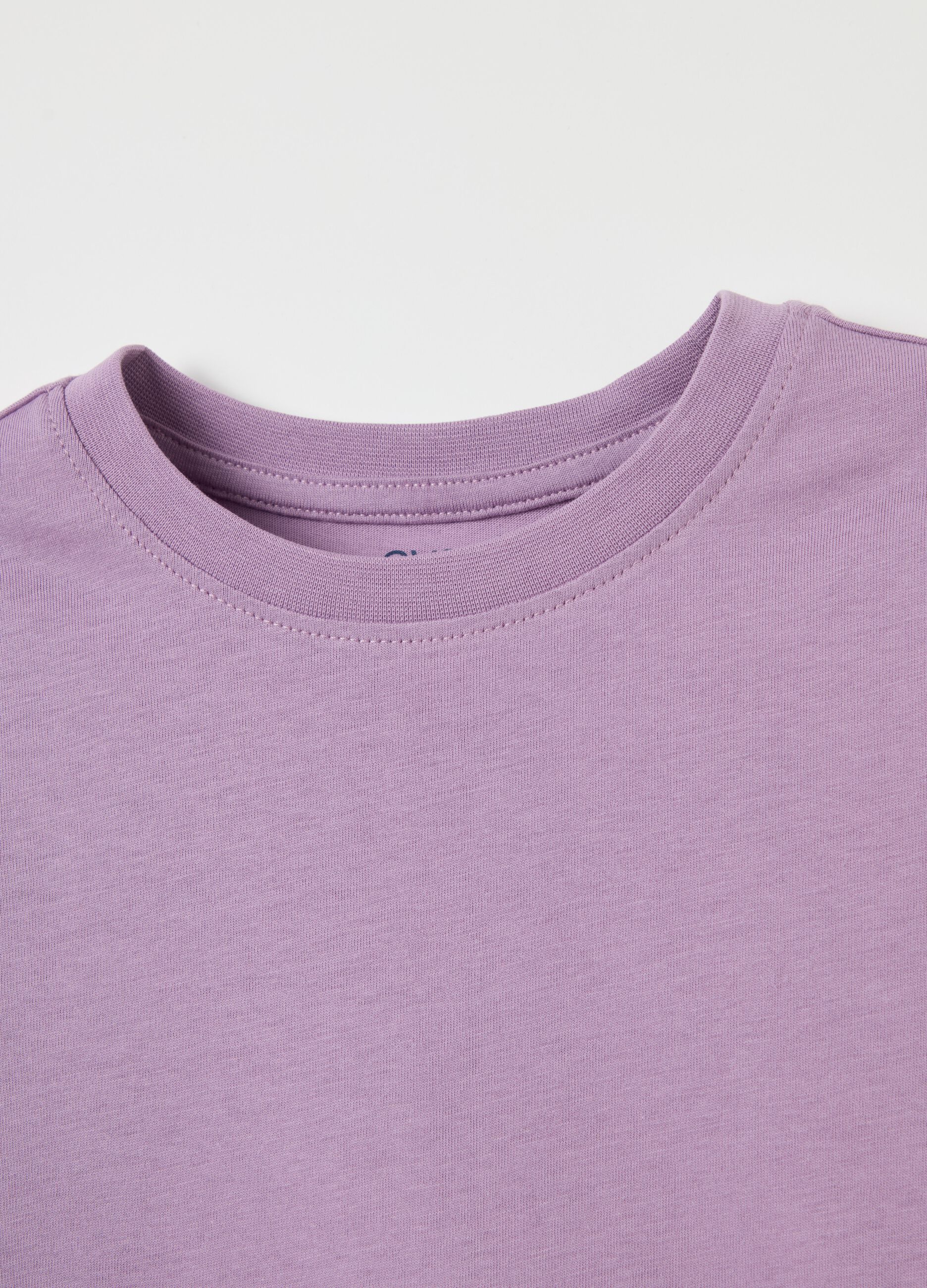 Organic cotton T-shirt with round neck