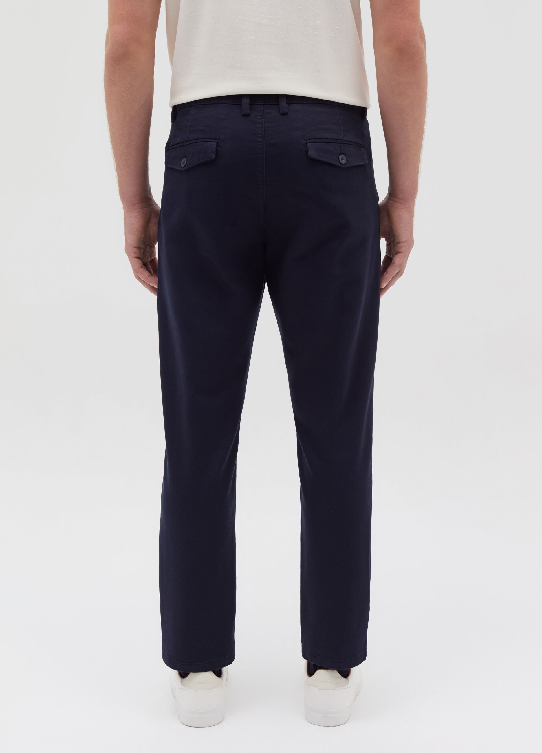 Stretch cotton chinos