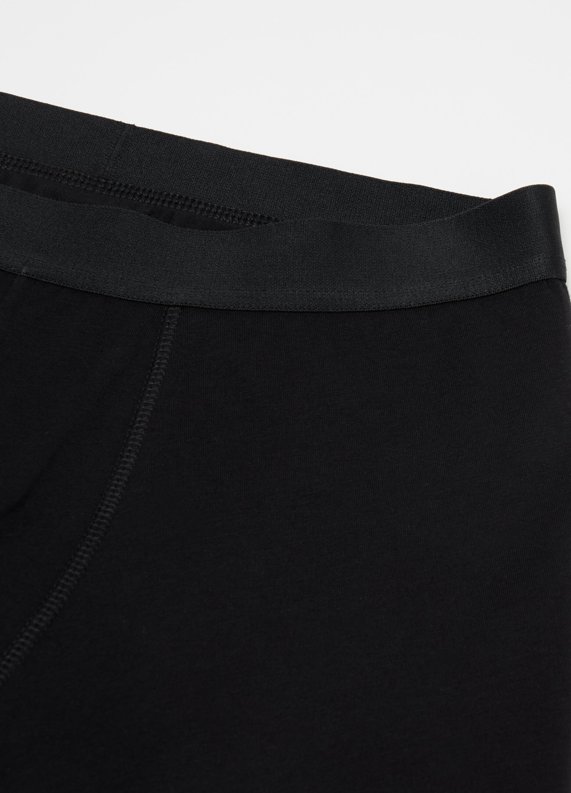 Three-pack midi boxer shorts with external elastic