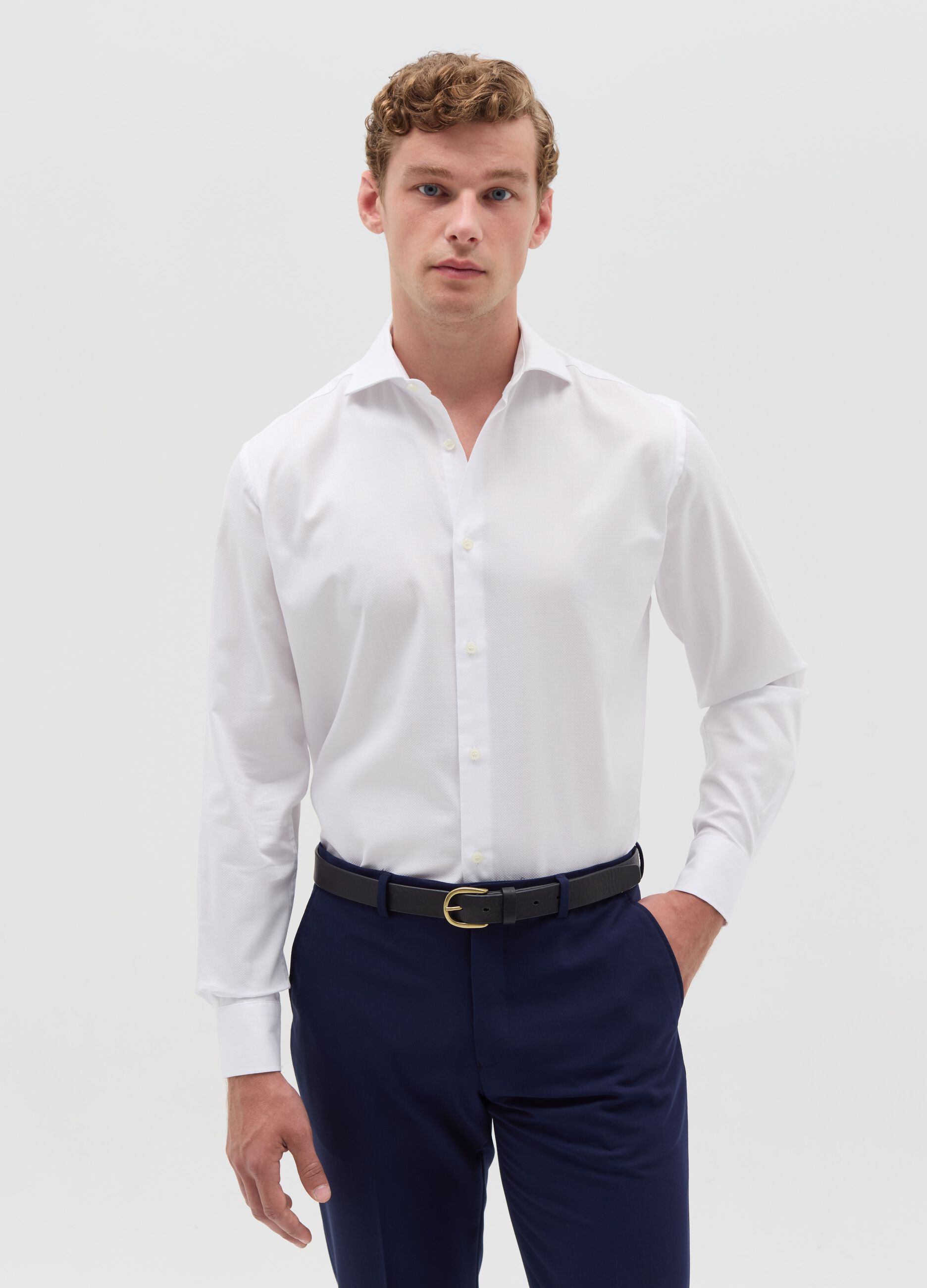 Regular-fit easy-iron shirt