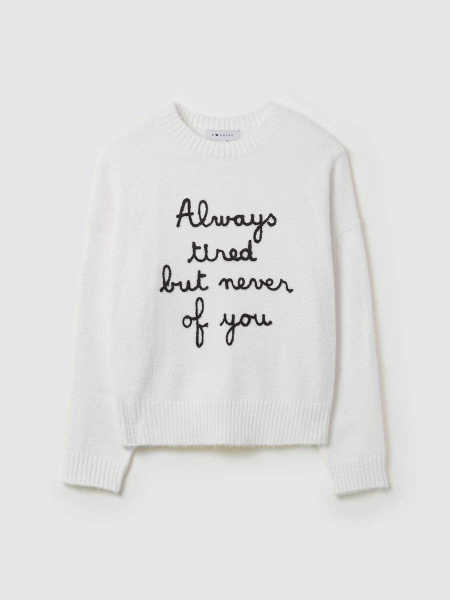 Pullover with lettering embroidery_4