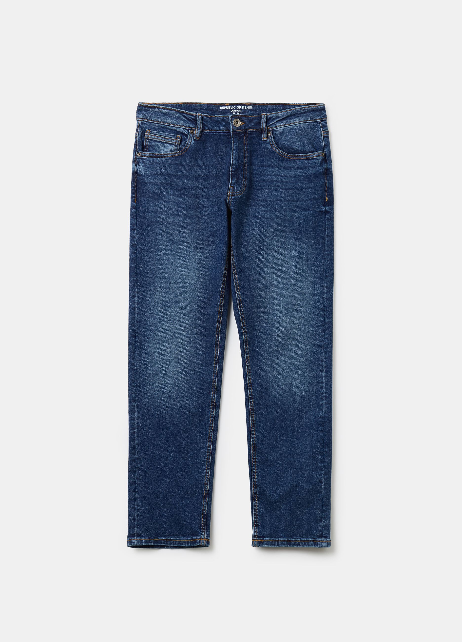 Comfort-fit stretch jeans