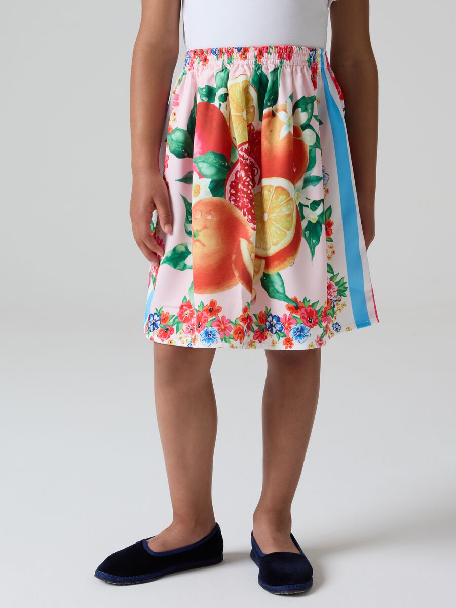 Skirt with fruit print_1