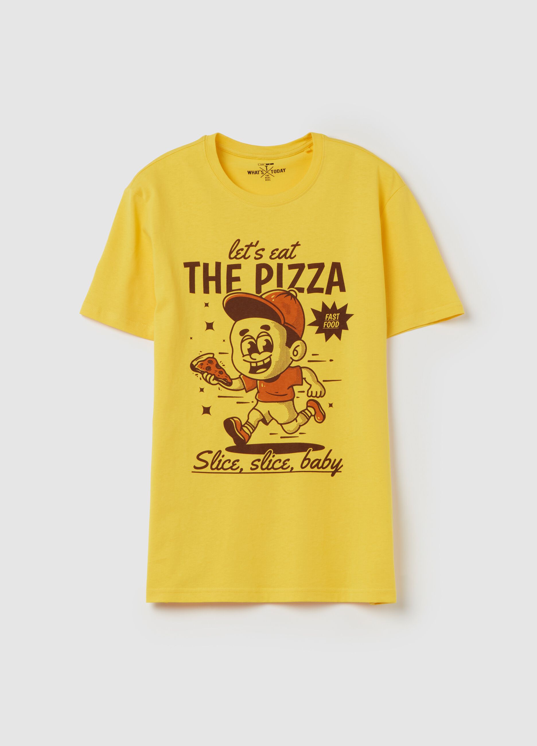 T-shirt with fast food print