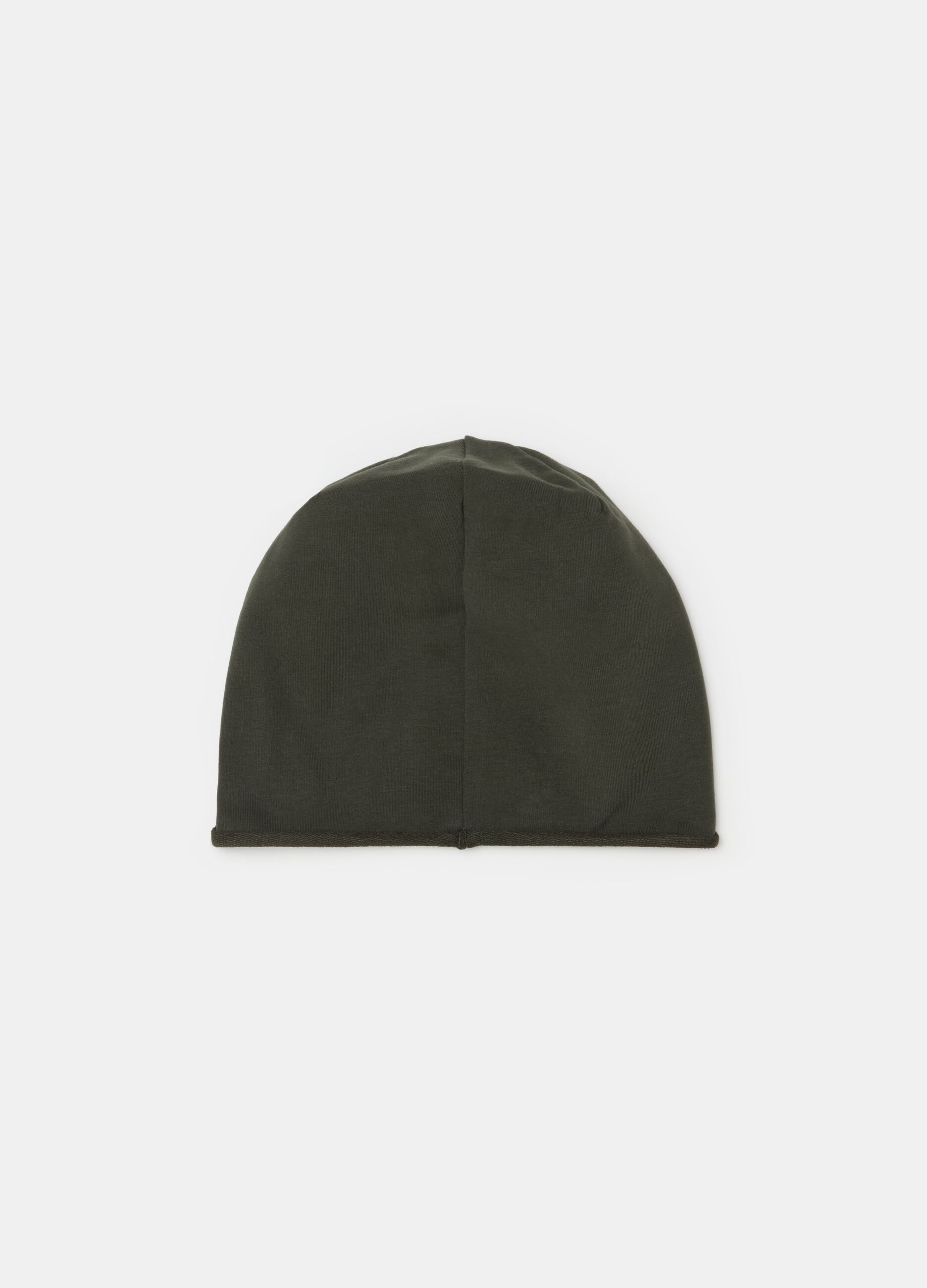 Solid colour hat in French terry