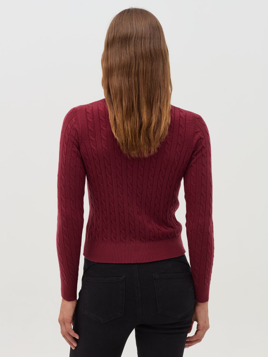 Pullover with cable-knit design_2