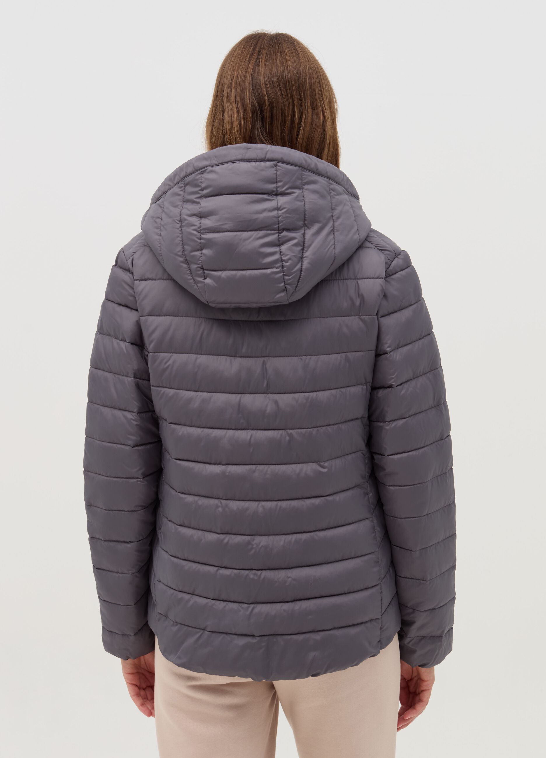 Essential short ultralight down jacket