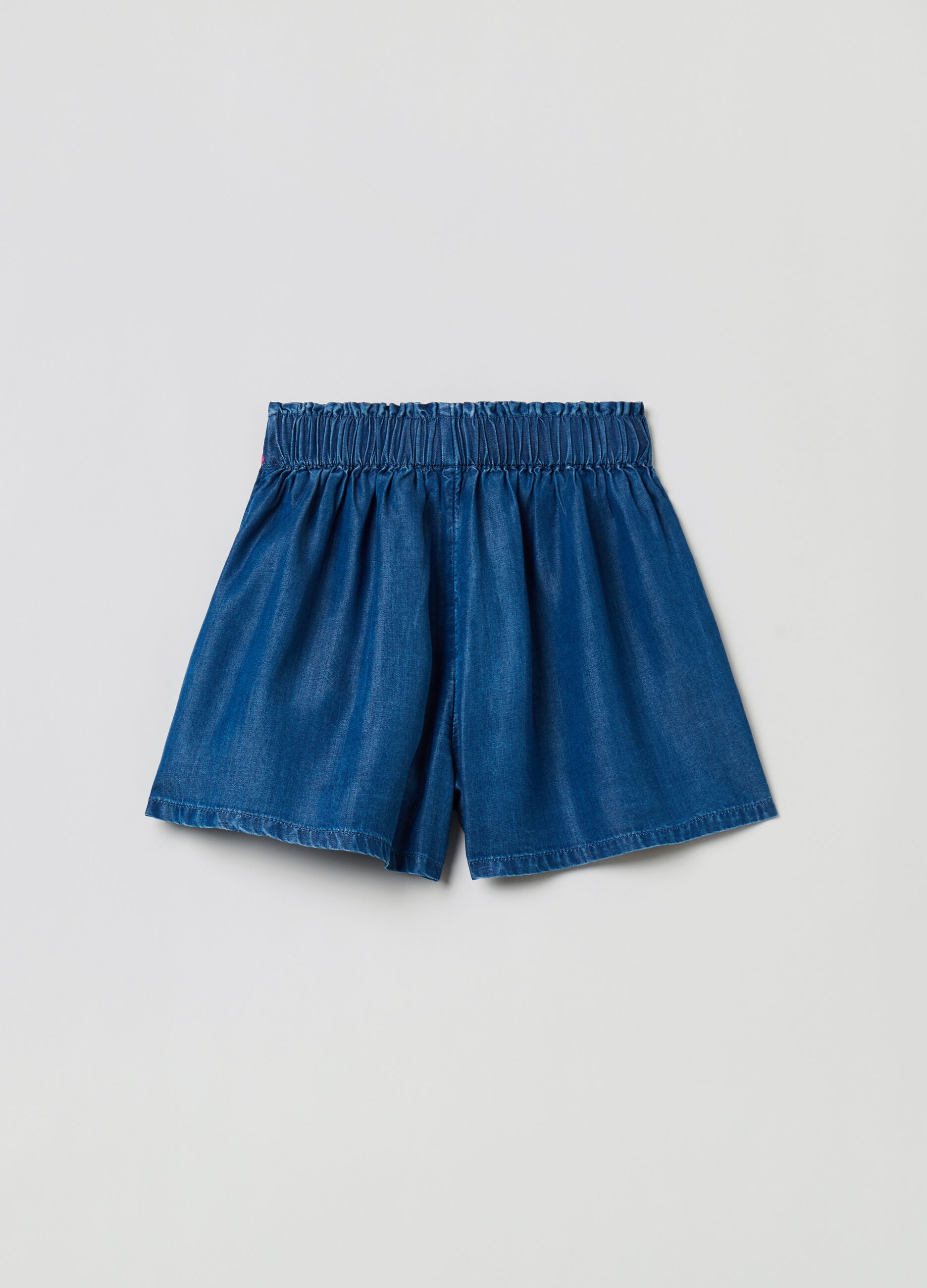 Shorts in Lyocell with embroidery