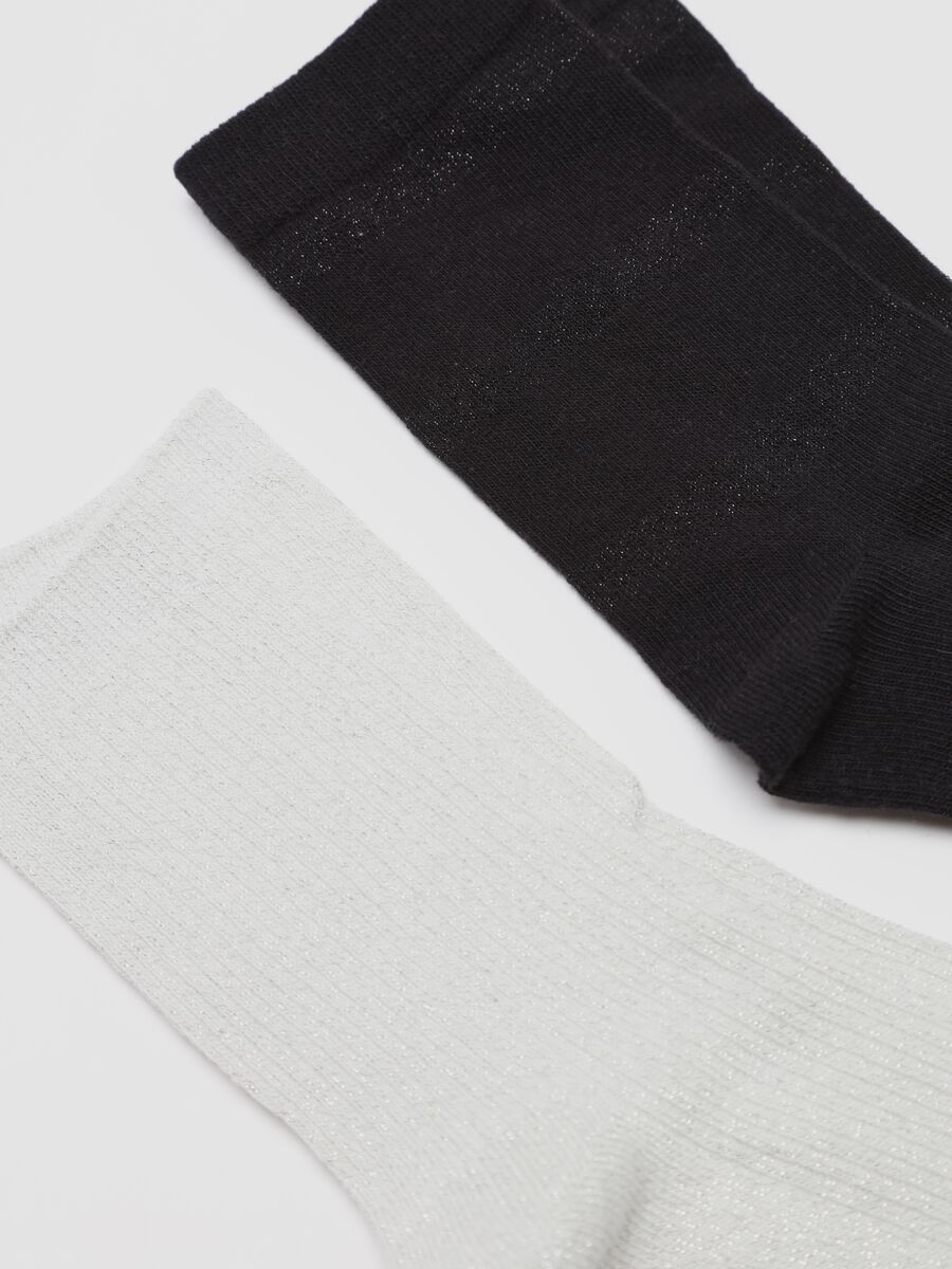 Two-pair pack short socks in stretch organic cotton_2