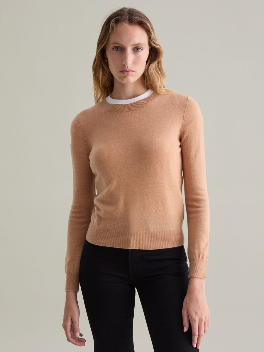 Wool pullover with round neck_1