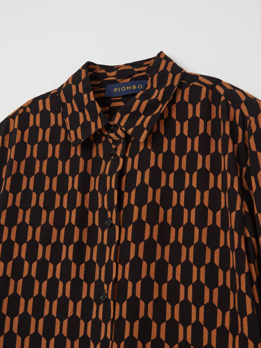 Contemporary viscose shirt with print_5