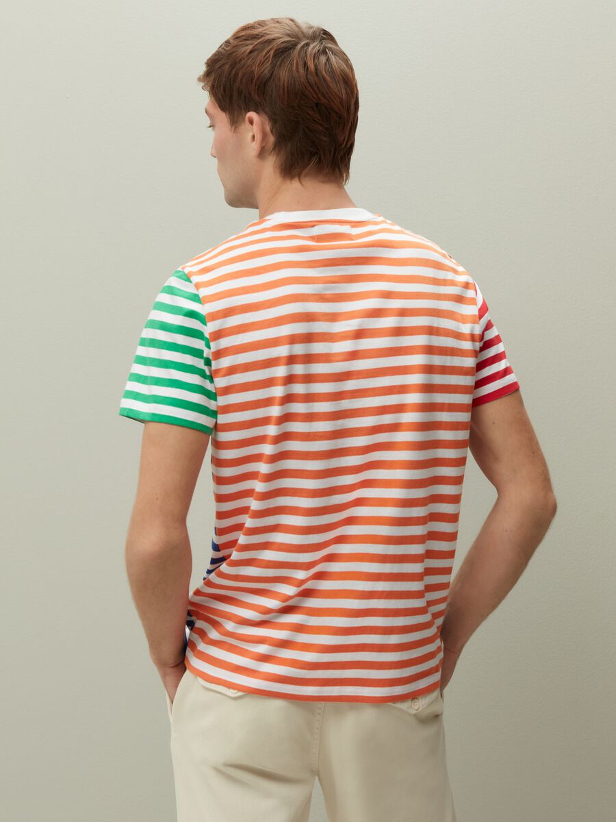 Multicoloured striped T-shirt_2