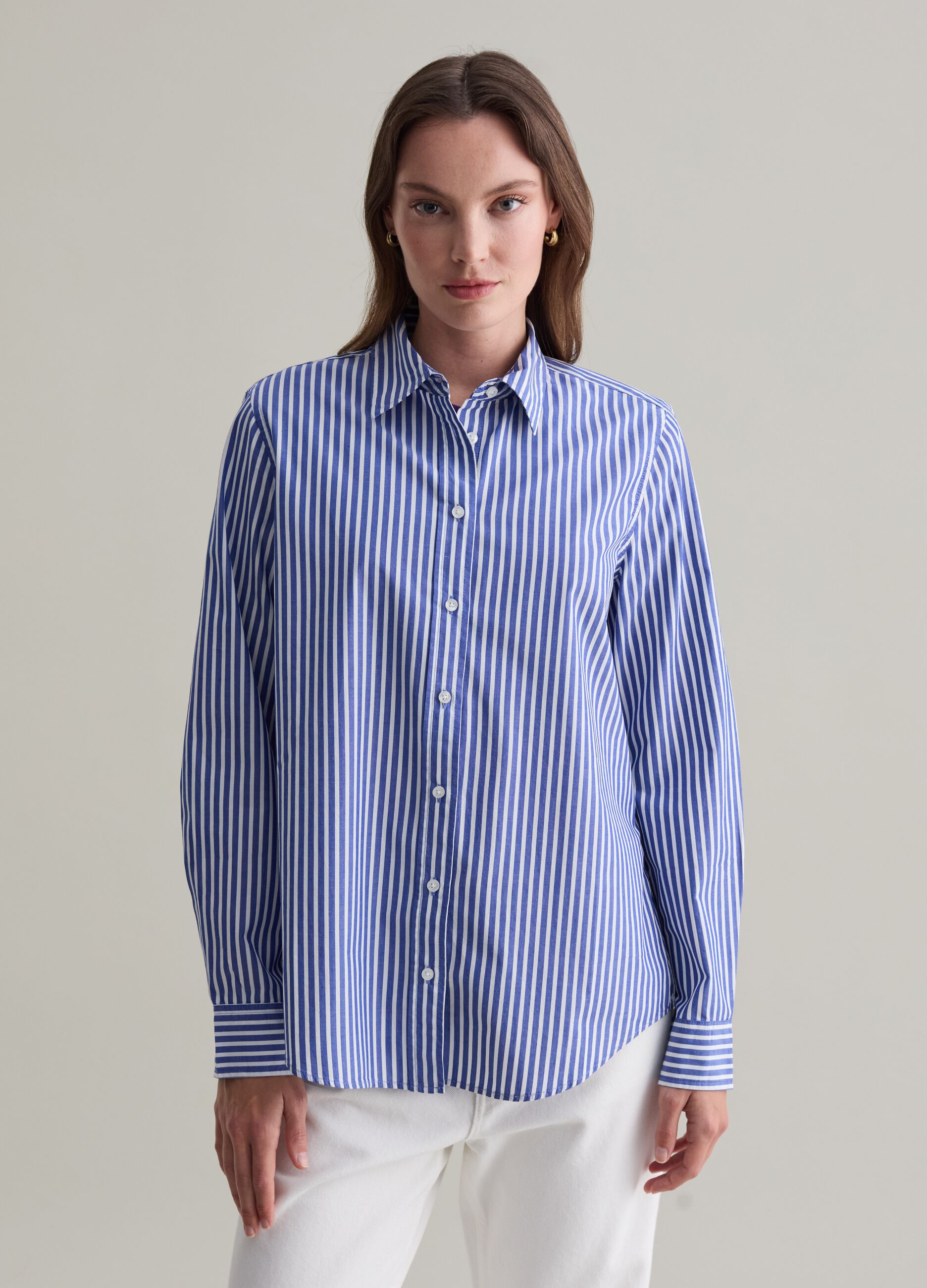 Cotton poplin shirt