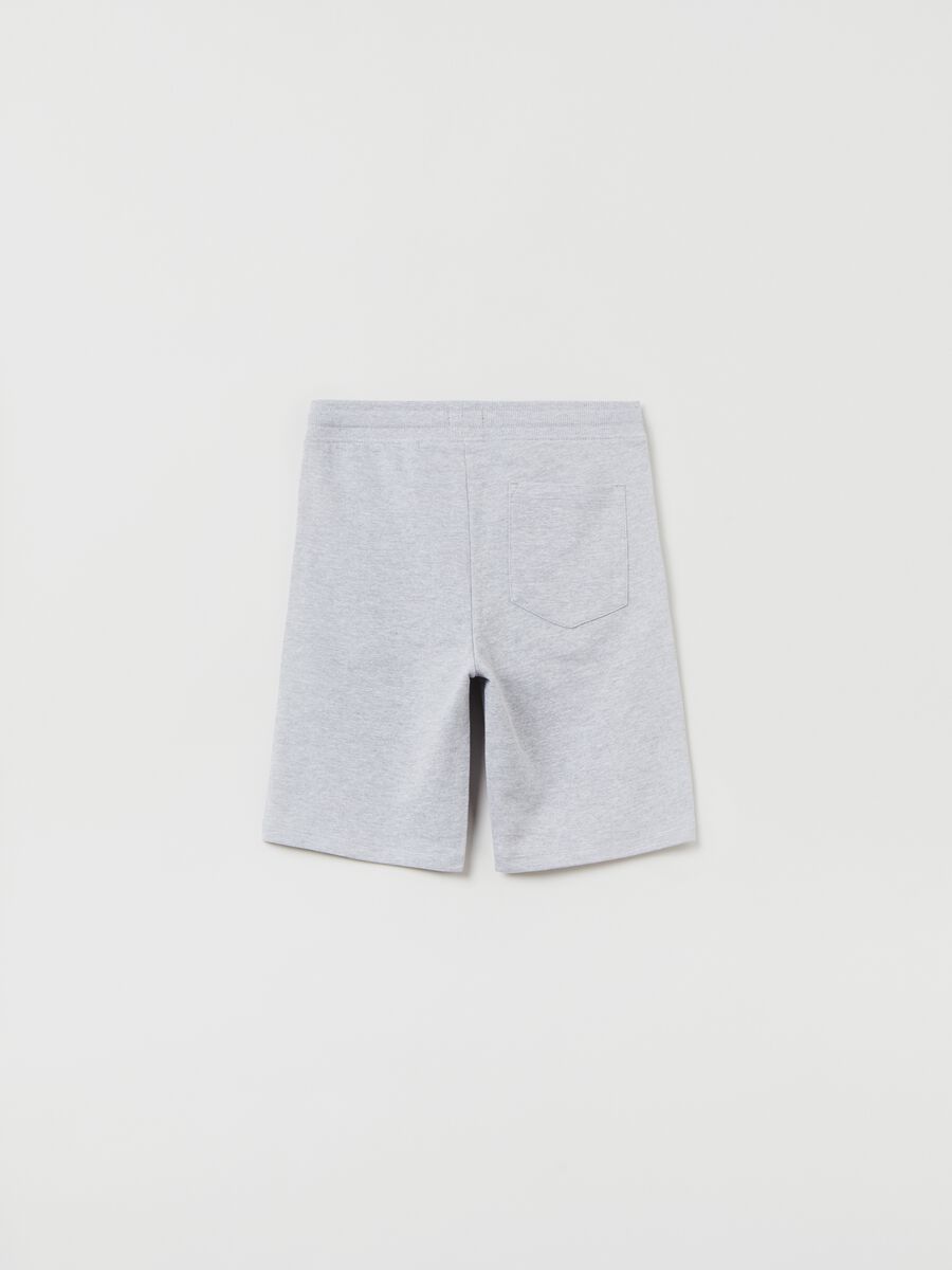 Fleece shorts with drawstring_1