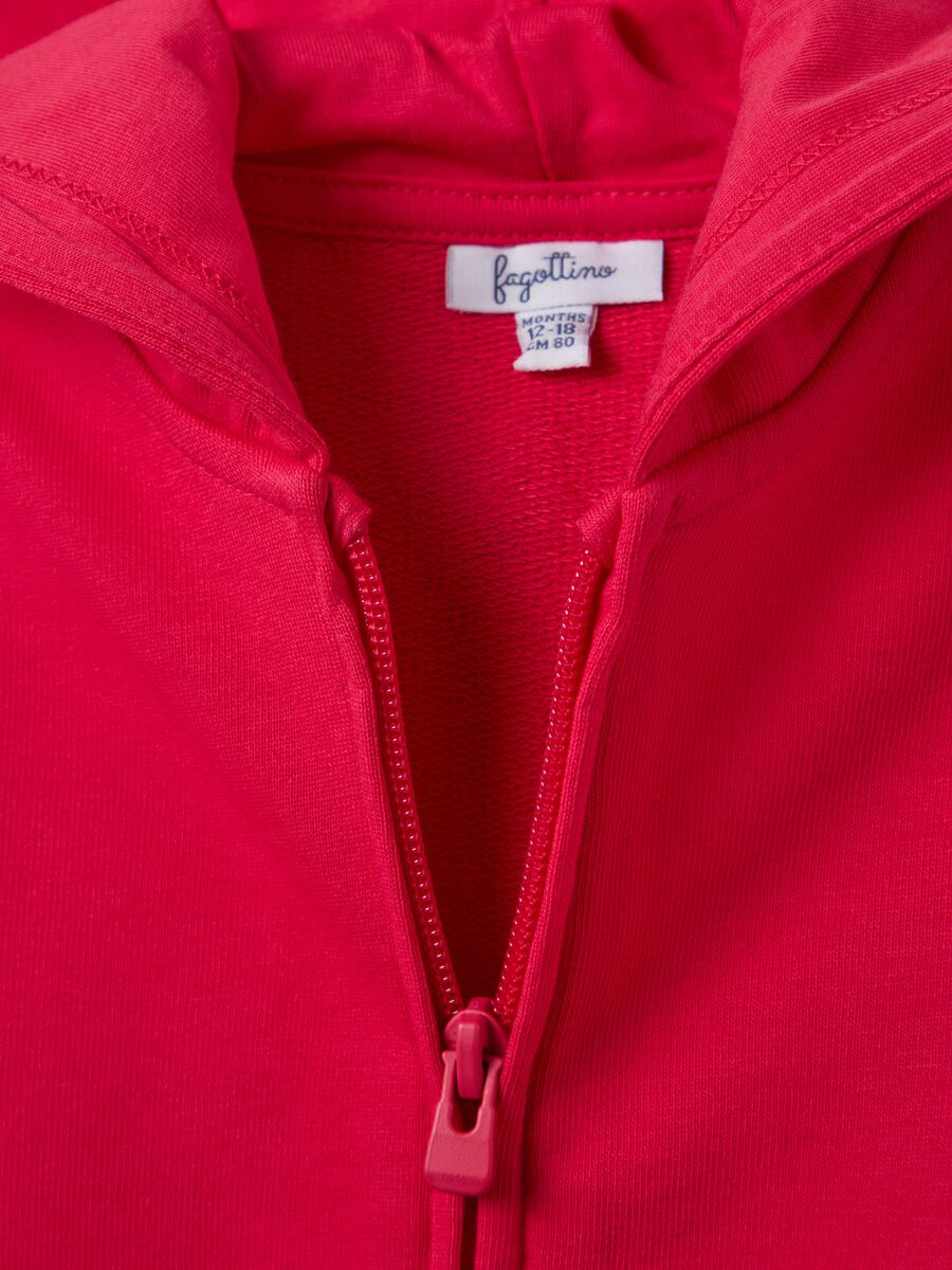 Full-zip sweatshirt in French terry with hood_2