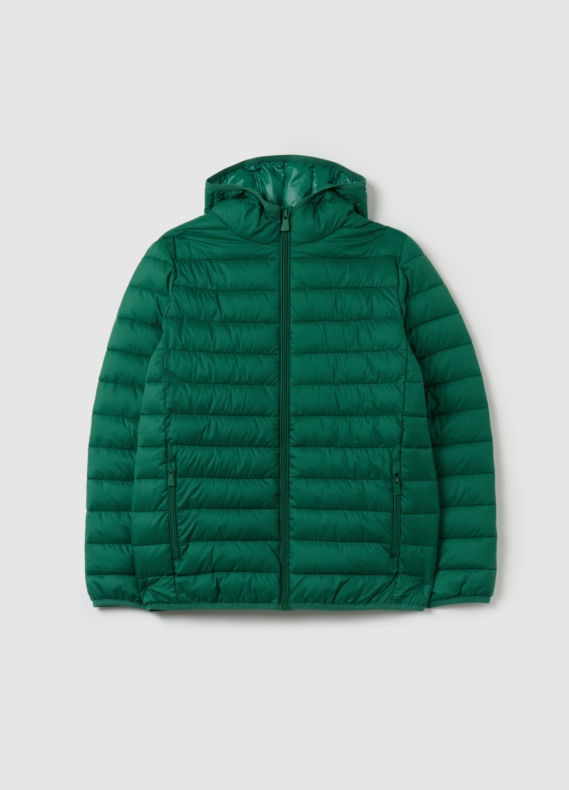 Ultralight down jacket with ripstop weave