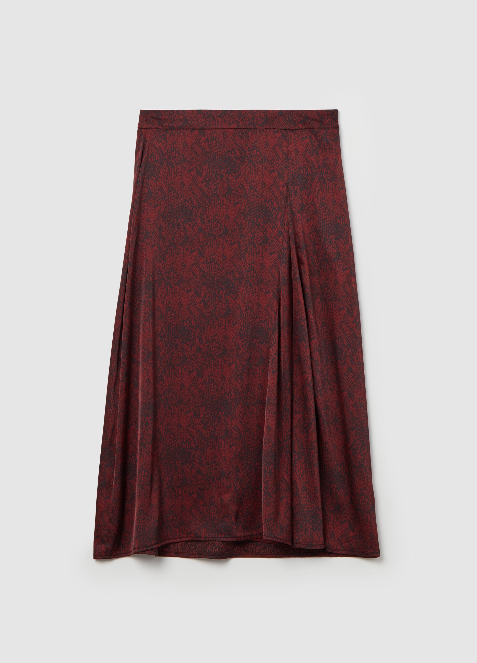 Midi skirt with print