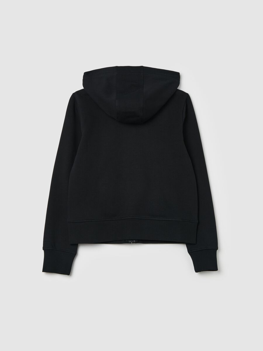 Organic cotton full-zip sweatshirt with hood_1