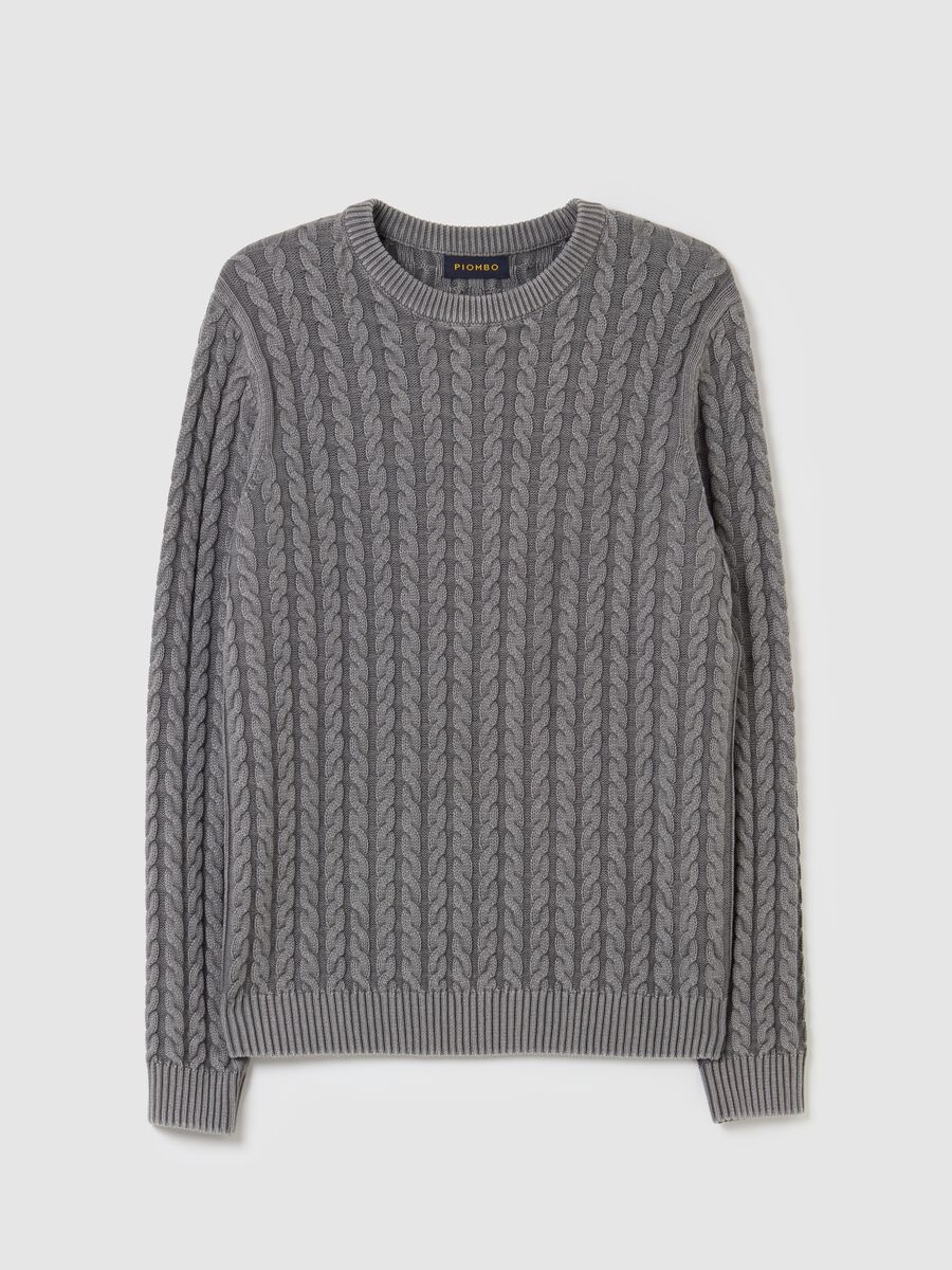 Cable-knit cotton pullover_4