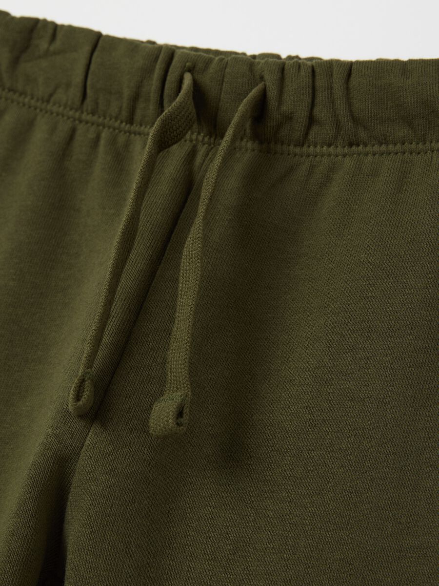 Fleece joggers with drawstring_2