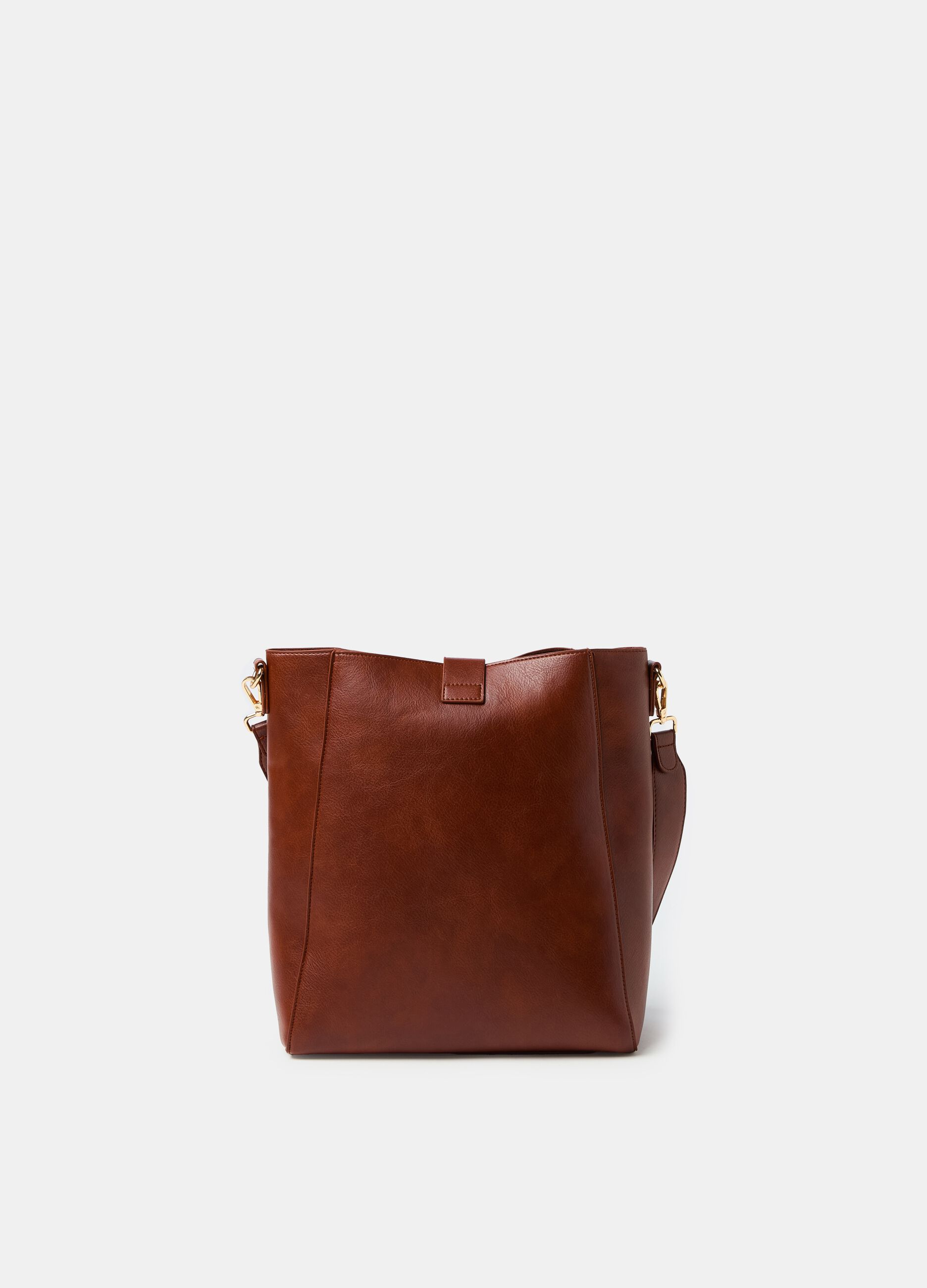 Bucket bag with shoulder strap