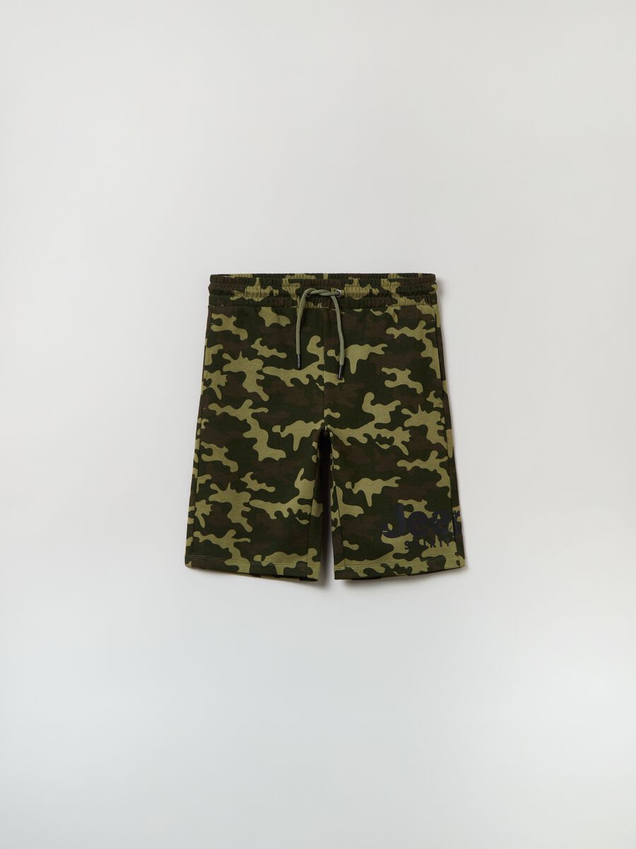 Camouflage Bermuda shorts with Jeep print_0