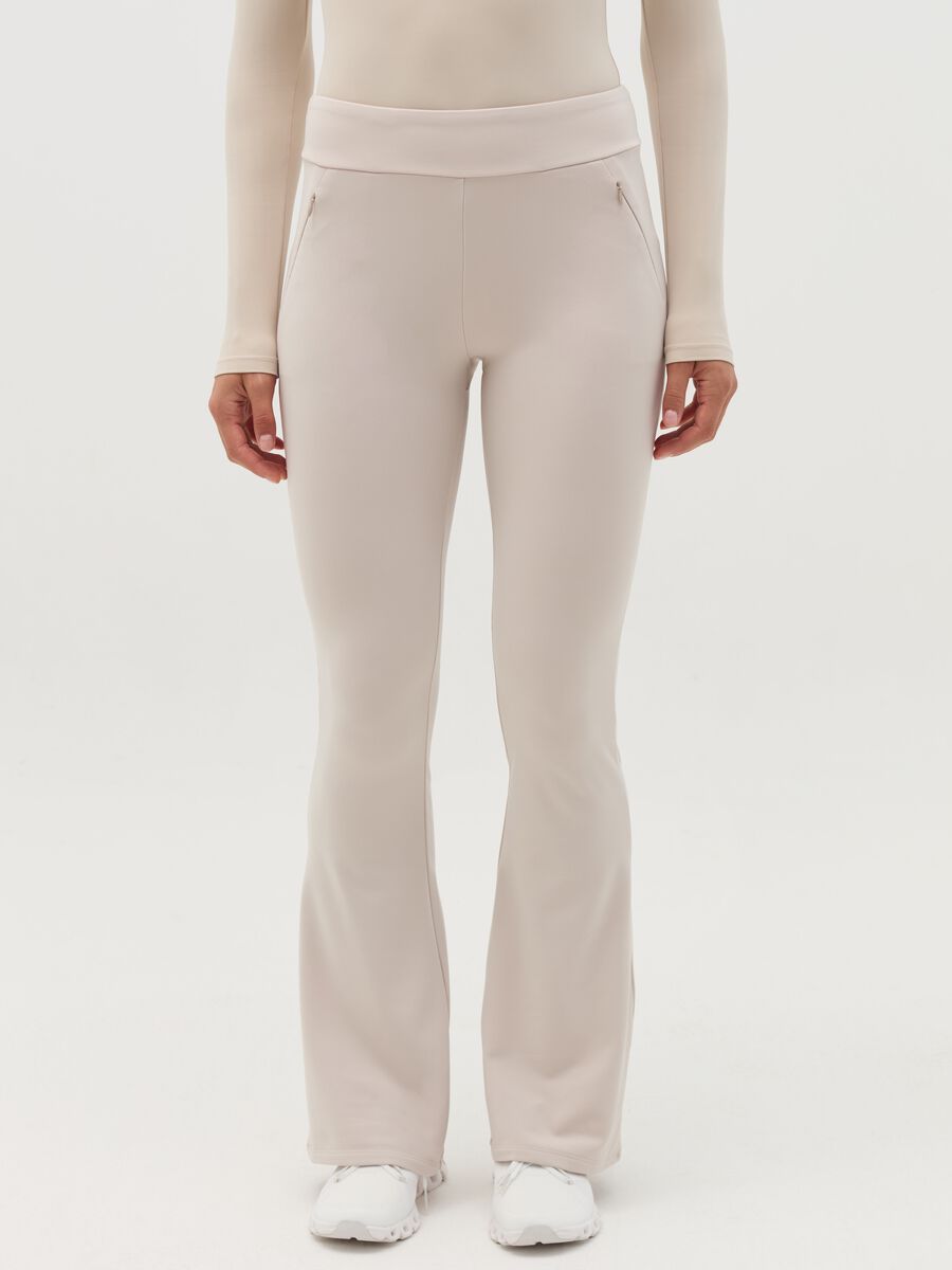 Flare-fit thermal trousers_1