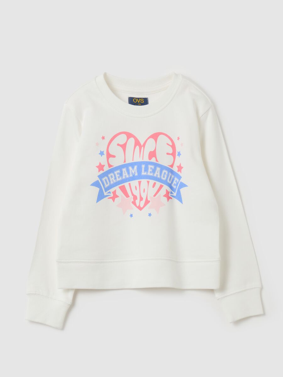 French terry sweatshirt with print_0