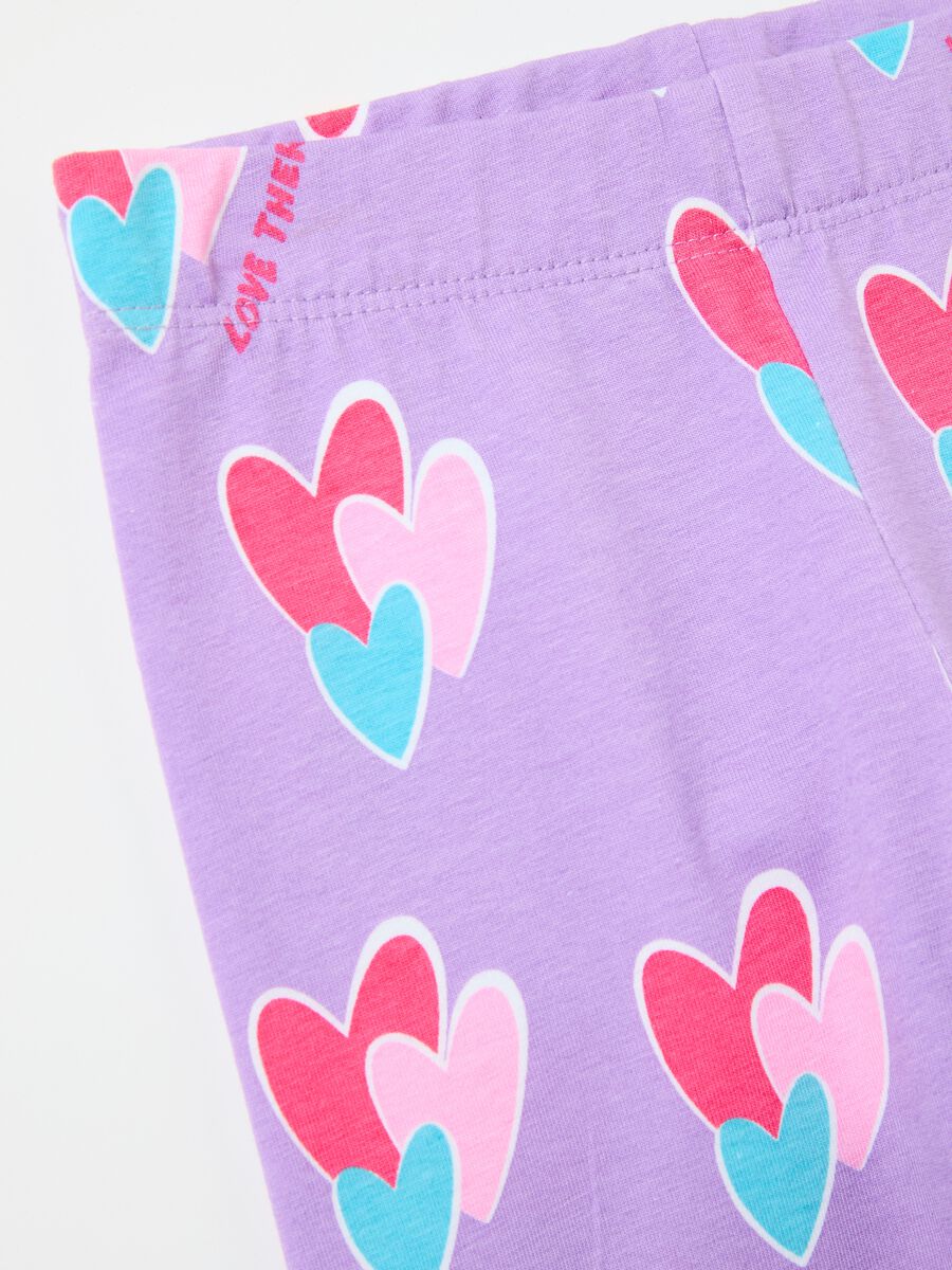 Leggings with all-over hearts print_3