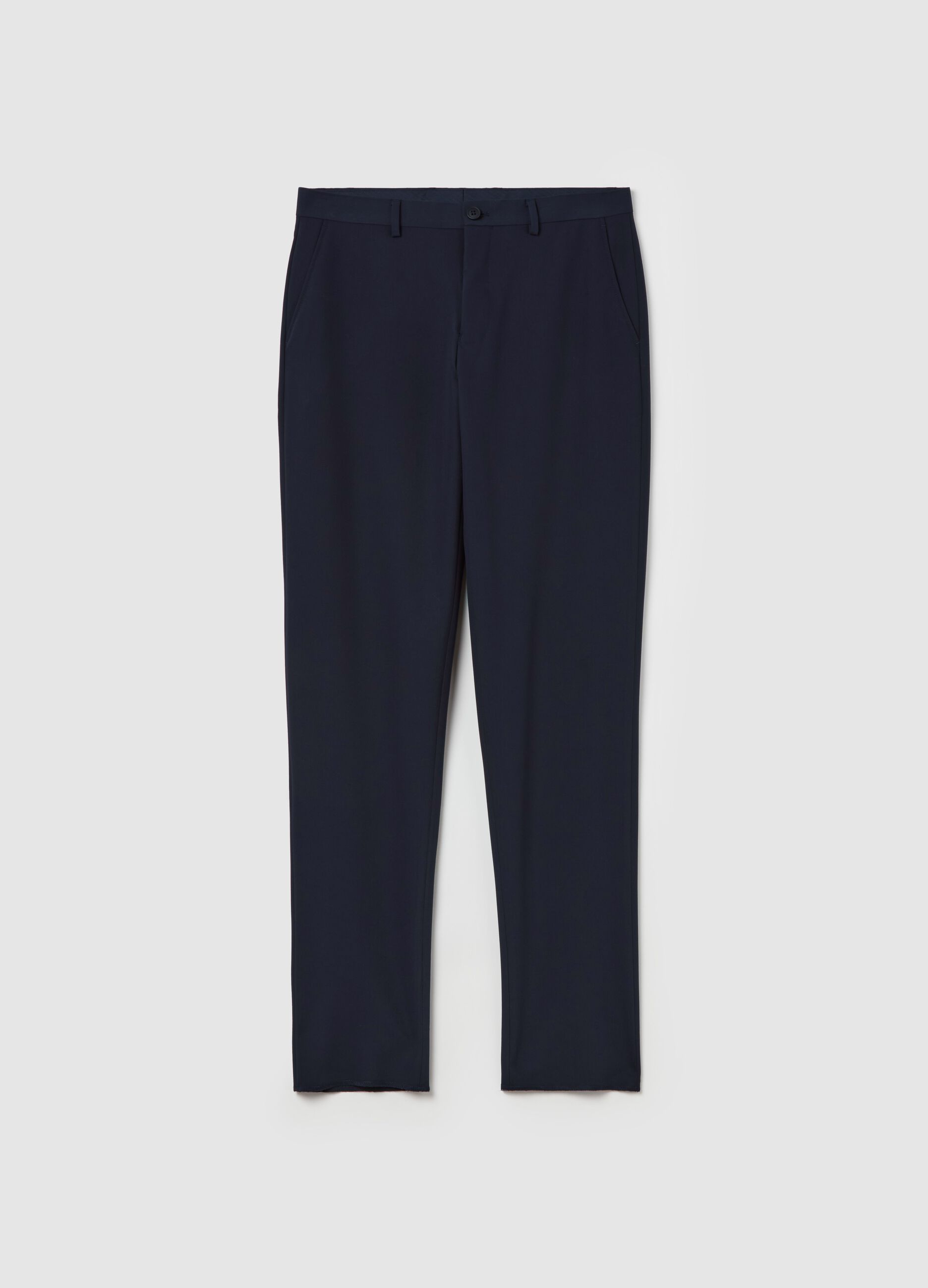 Pantaloni chino in viscosa stretch