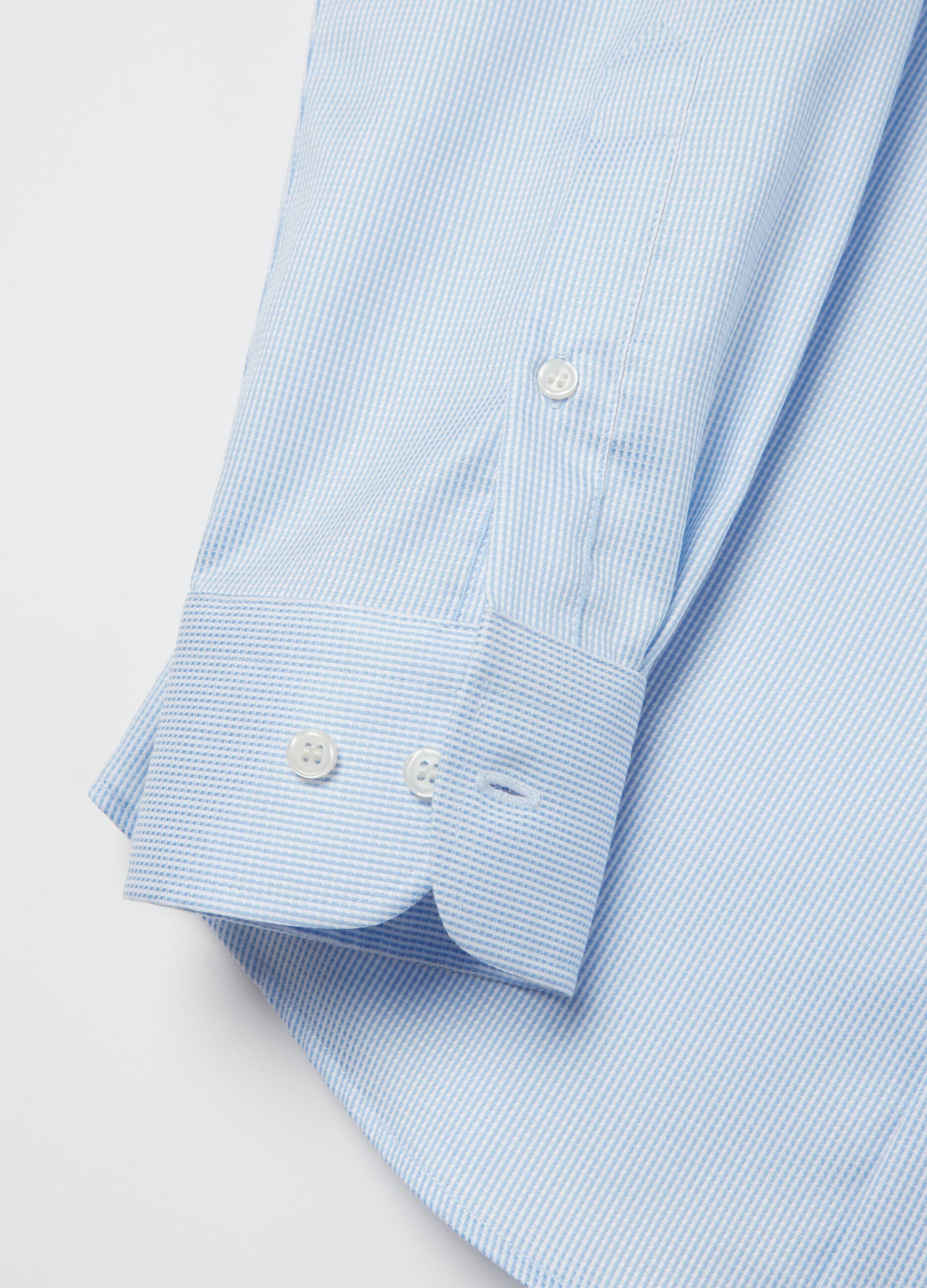 Slim-fit shirt in double-twist cotton