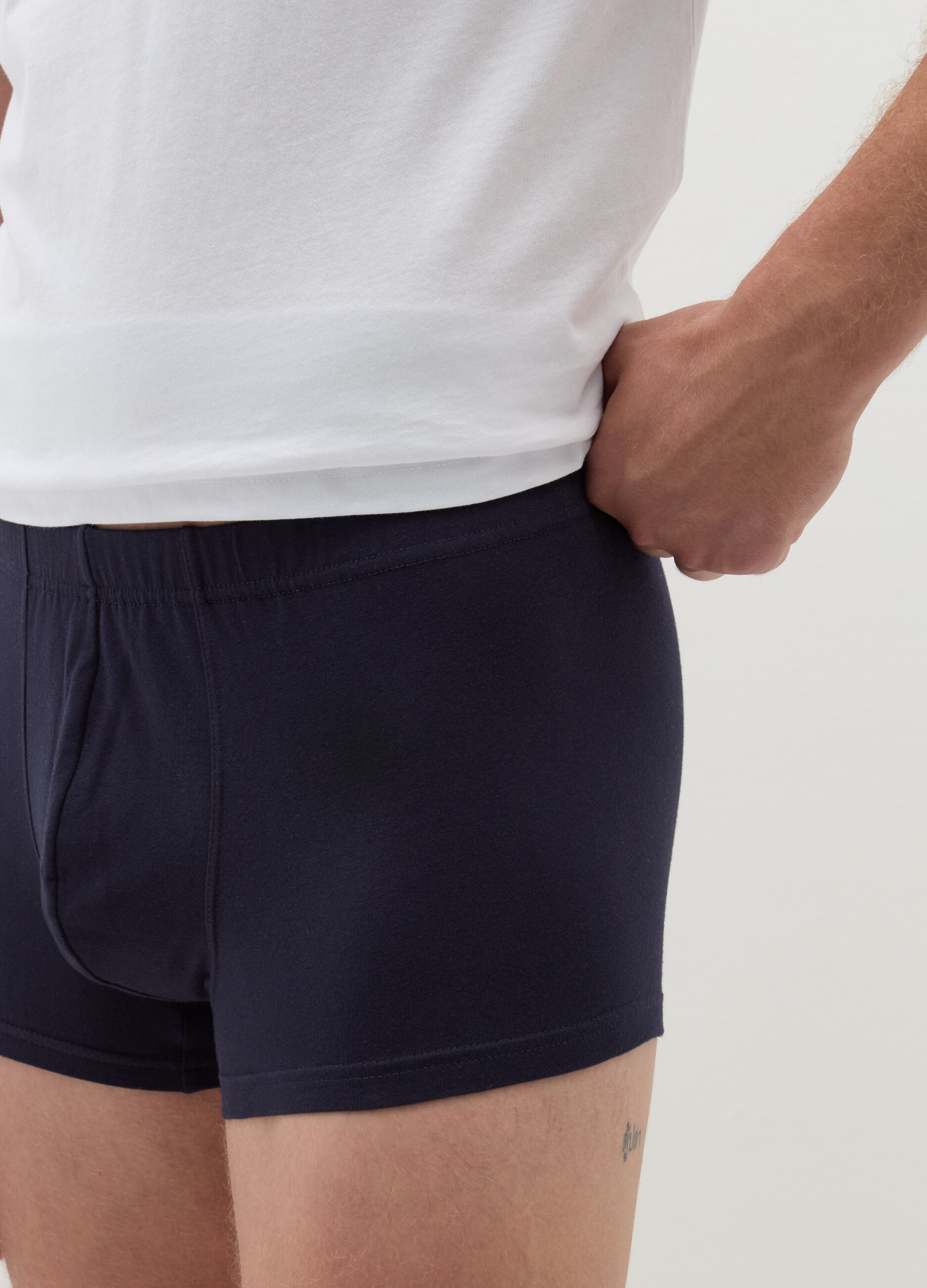 Three-pack organic cotton boxer shorts